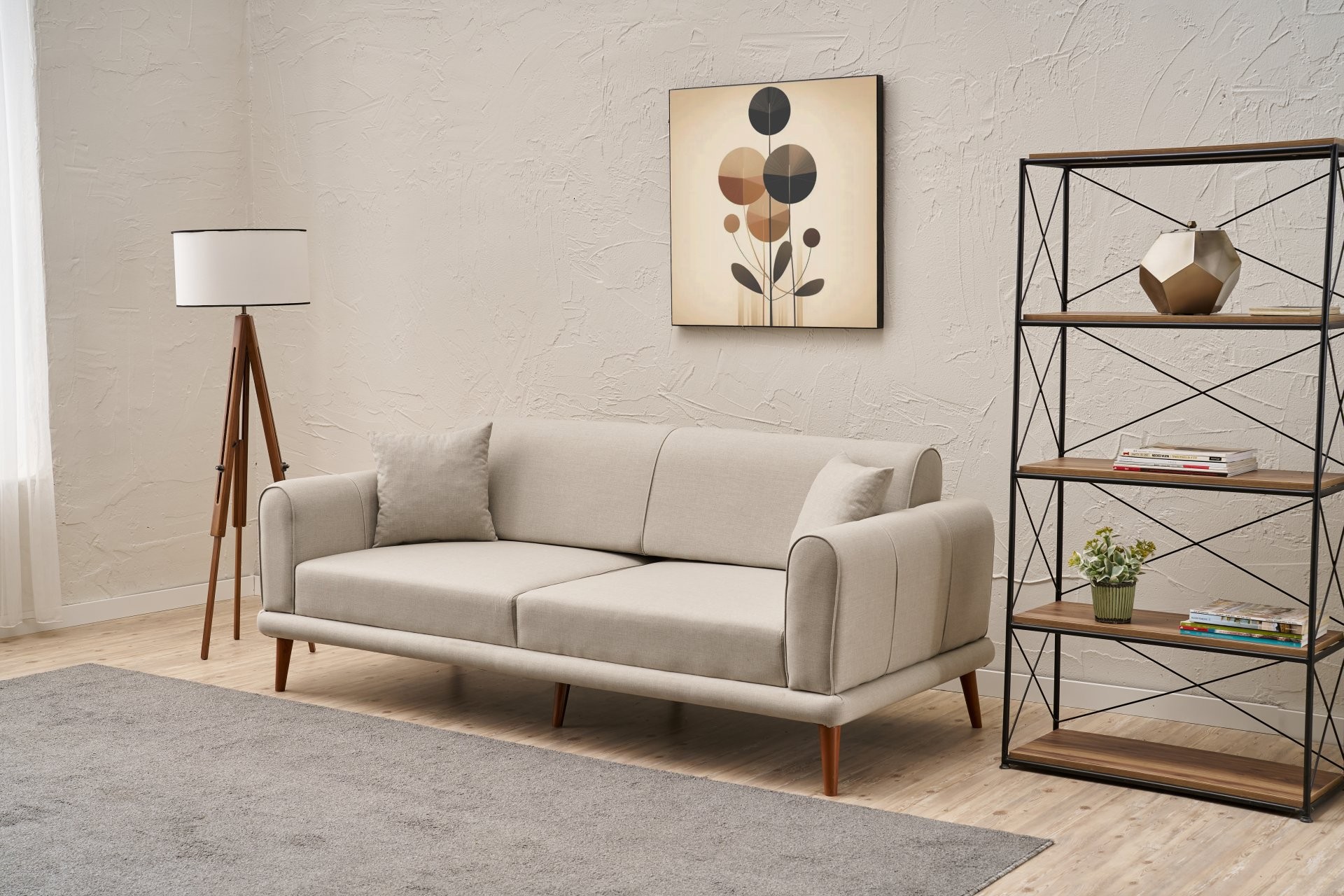 Seren Sofa 3-Sitzer Creme