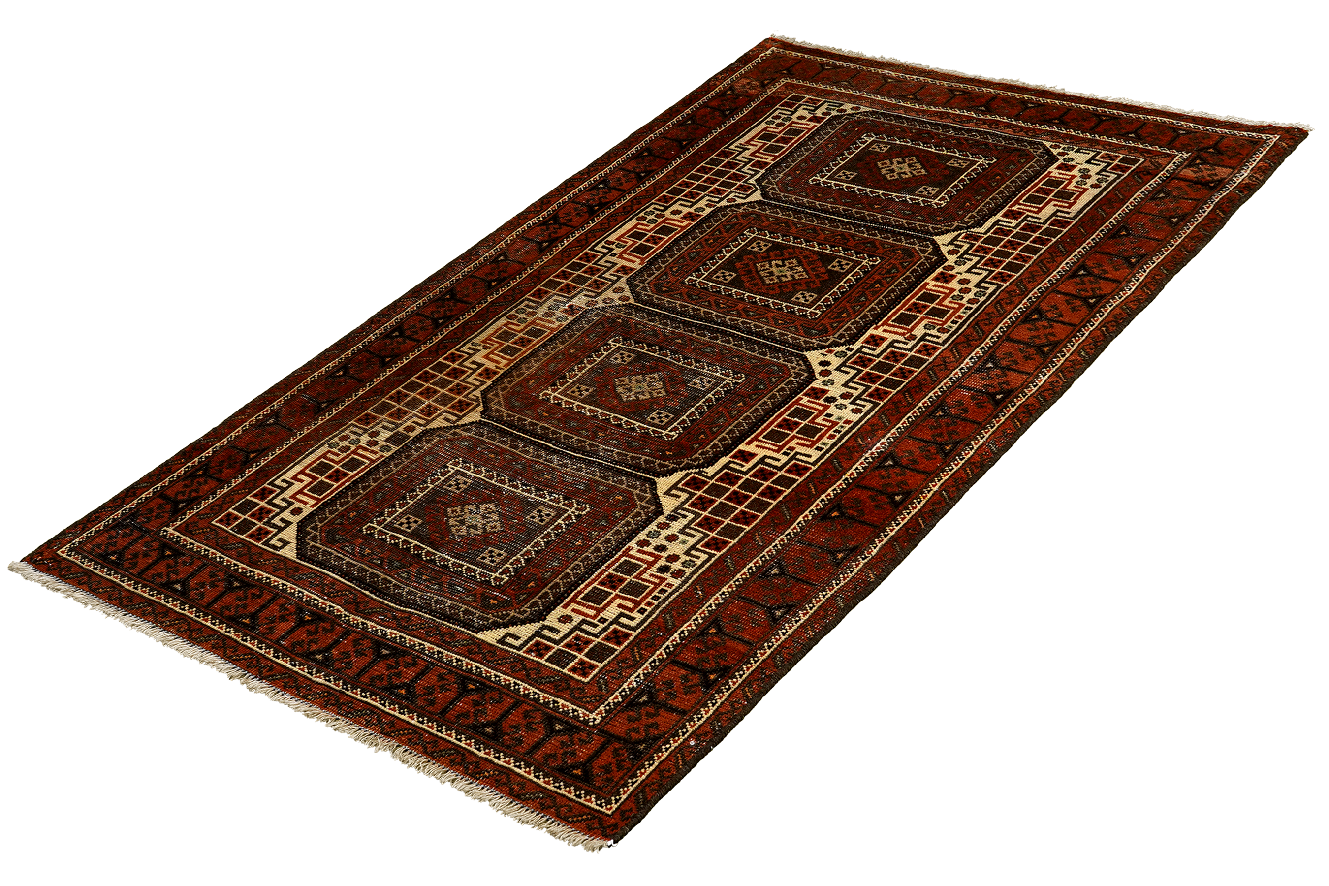 Heritage Teppich Wolle Mehrfarbig