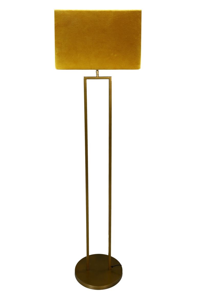 Stehlampe Metall Gold
