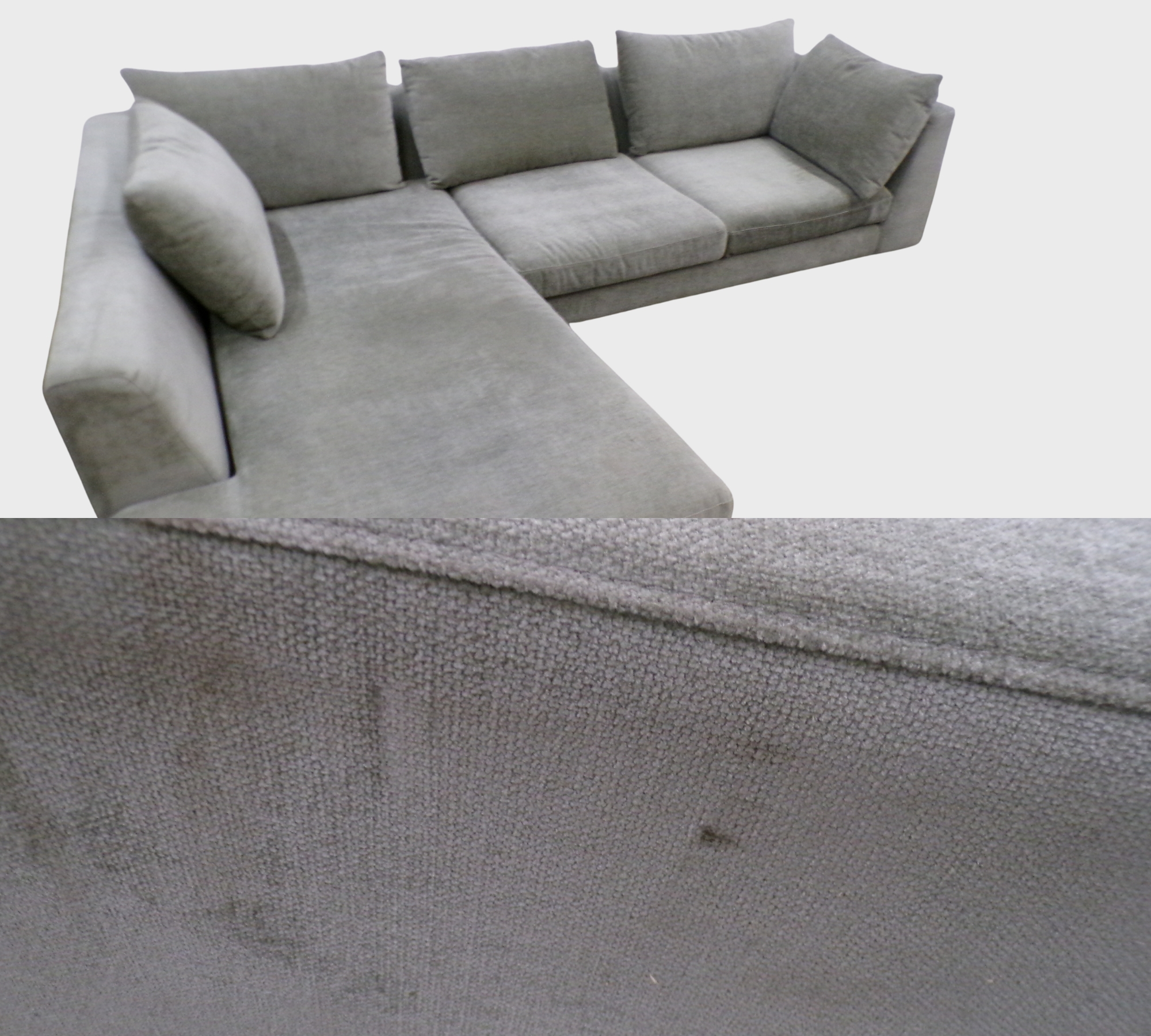 Noa Sofa Récamiere Links Planet Grey Green