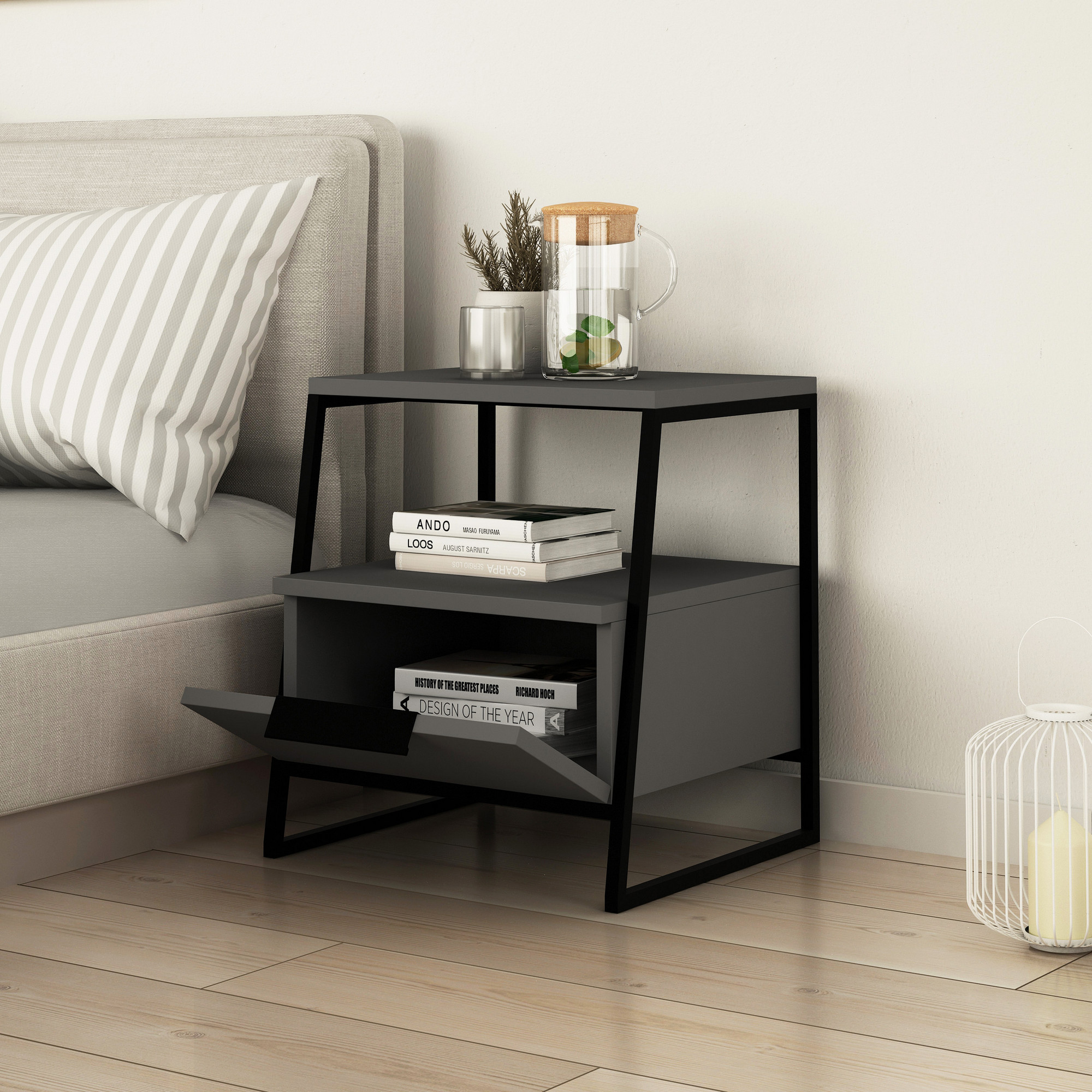 Pal Nightstand Anthracite