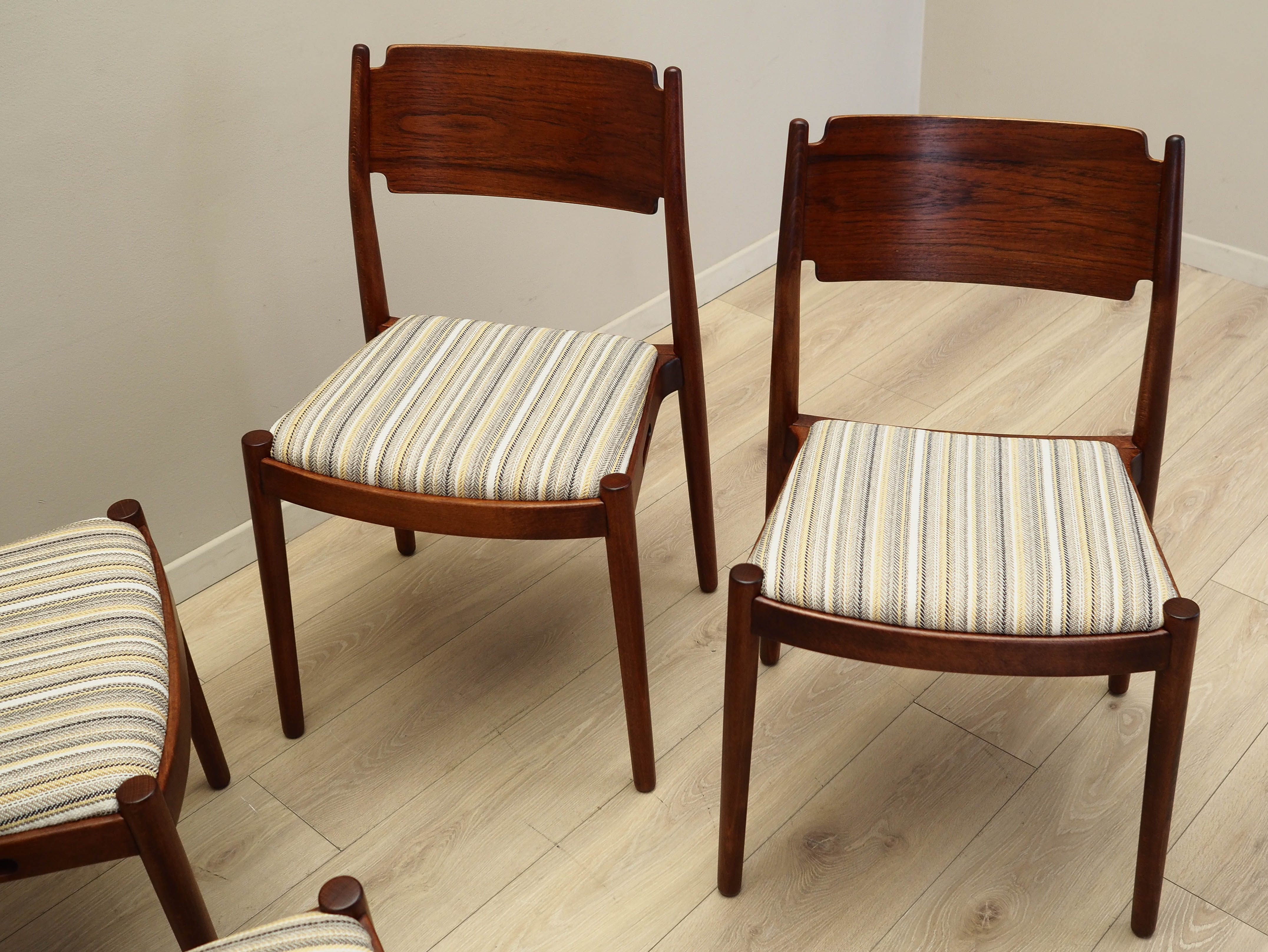 4x Chair Set Multicolored 1970s