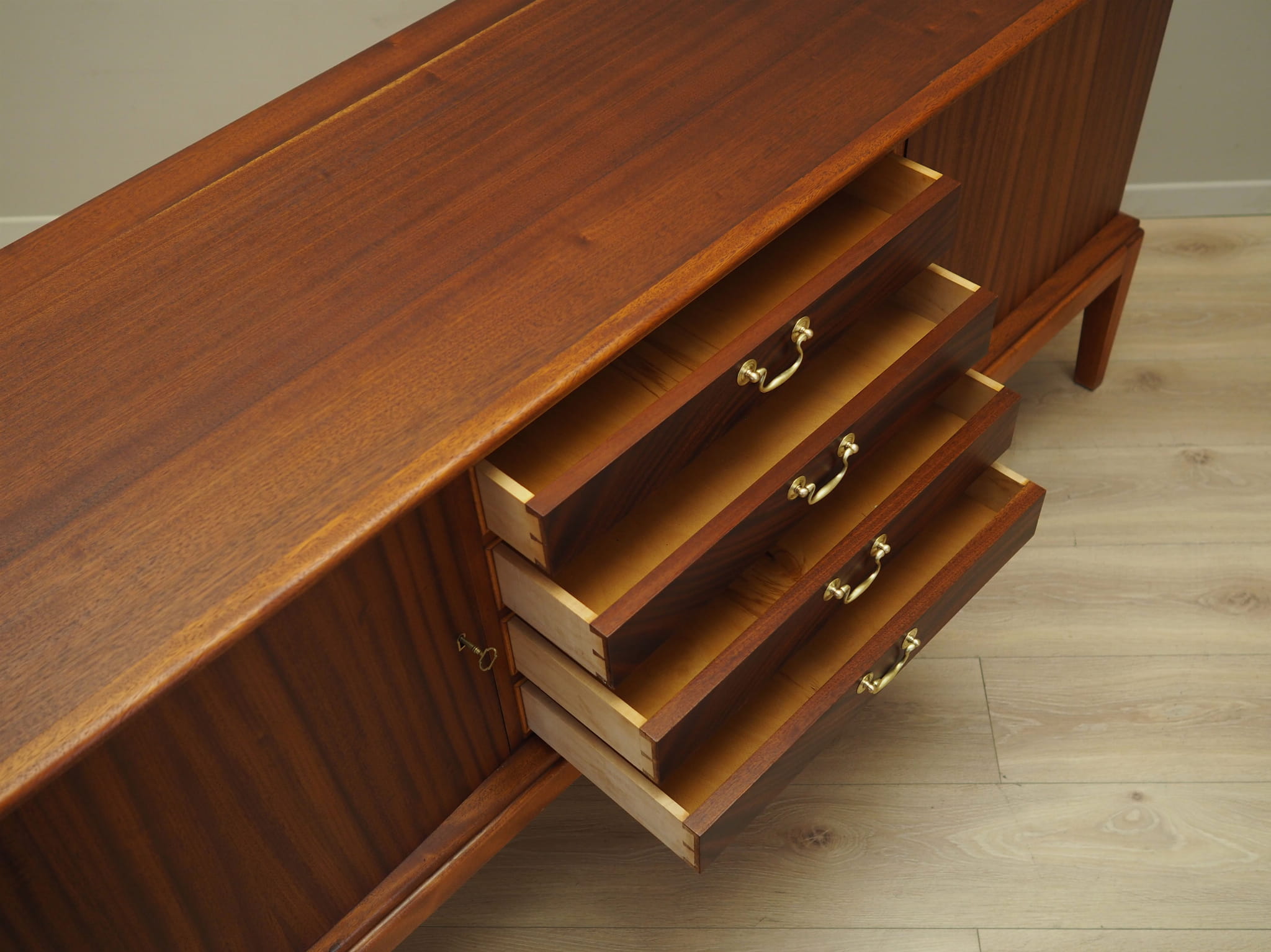 Sideboard Mahagoni Braun 1970er Jahre