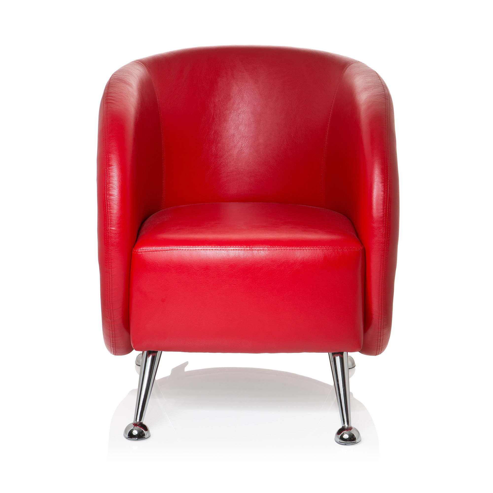 ST. LUCIA Office chair Faux leather Red