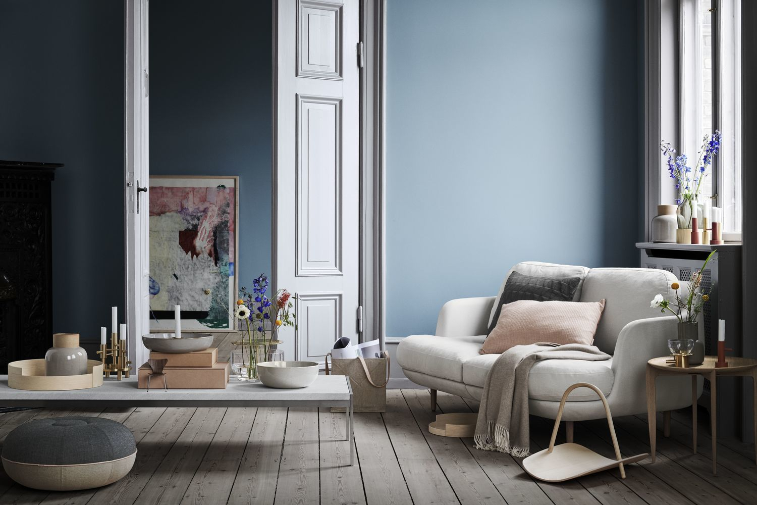 Pouf Small Grau
