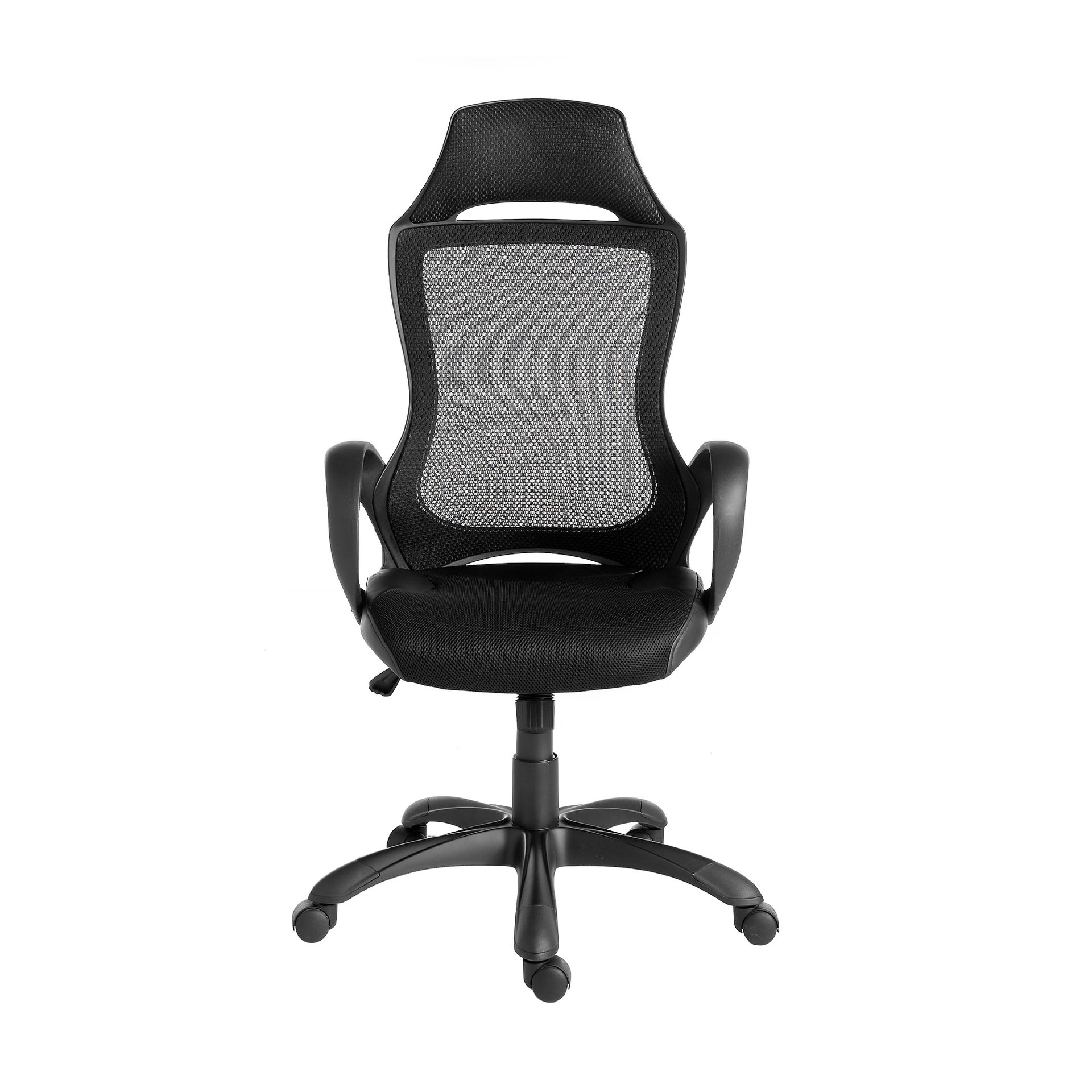 Bürostuhl Drehbar Mesh-Stoff Schwarz