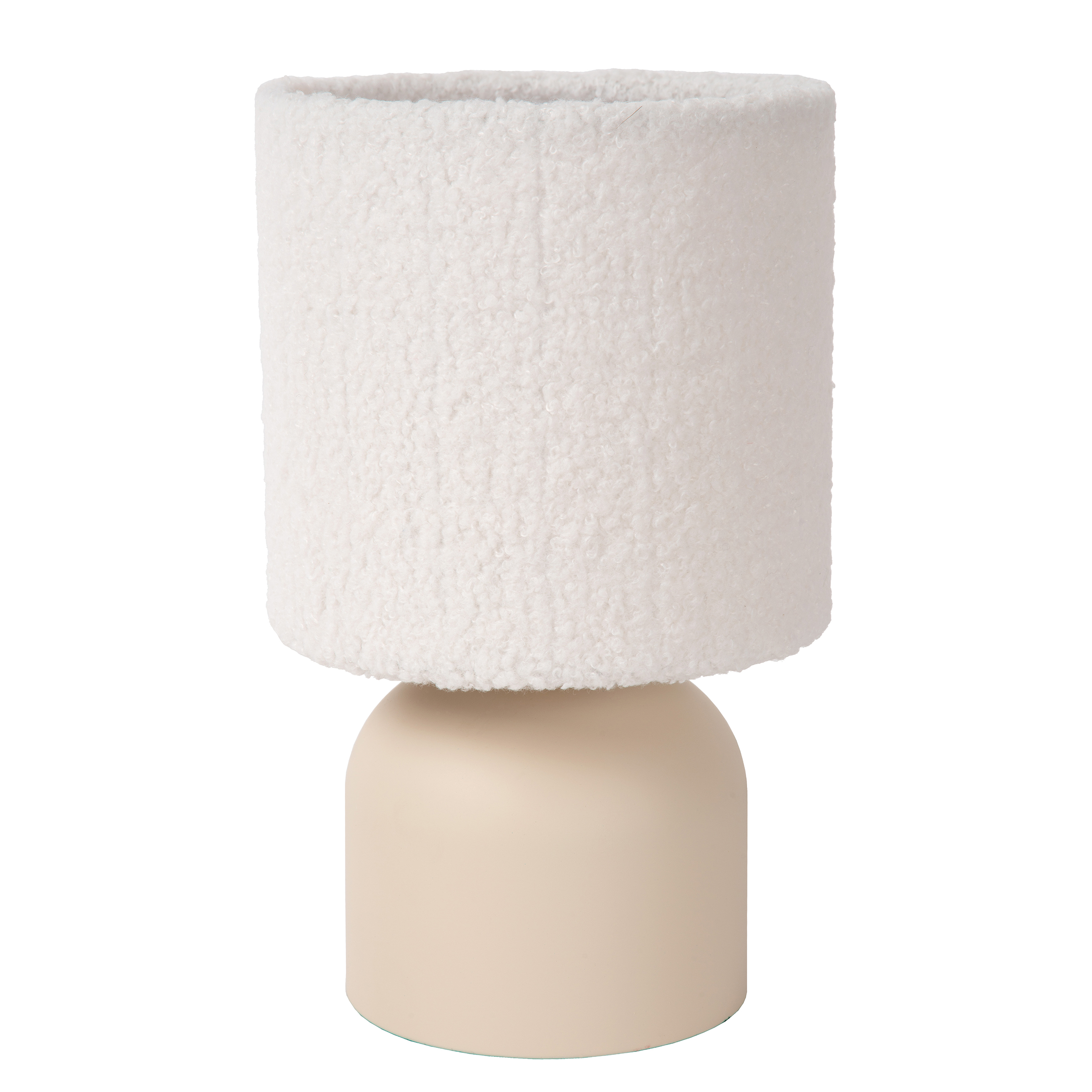 Woolly Tischleuchte Baumwollstoff Beige