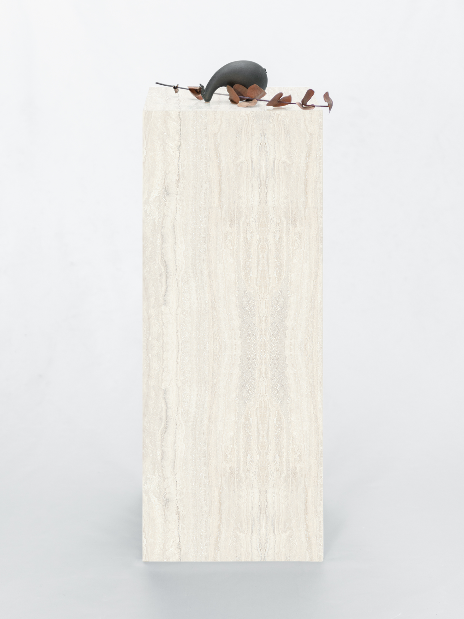 Sockel Travertine-Marmor Weiß