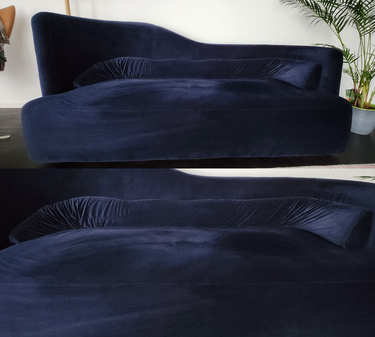 Ottawa Sofa 2,5-Sitzer Samt Blau