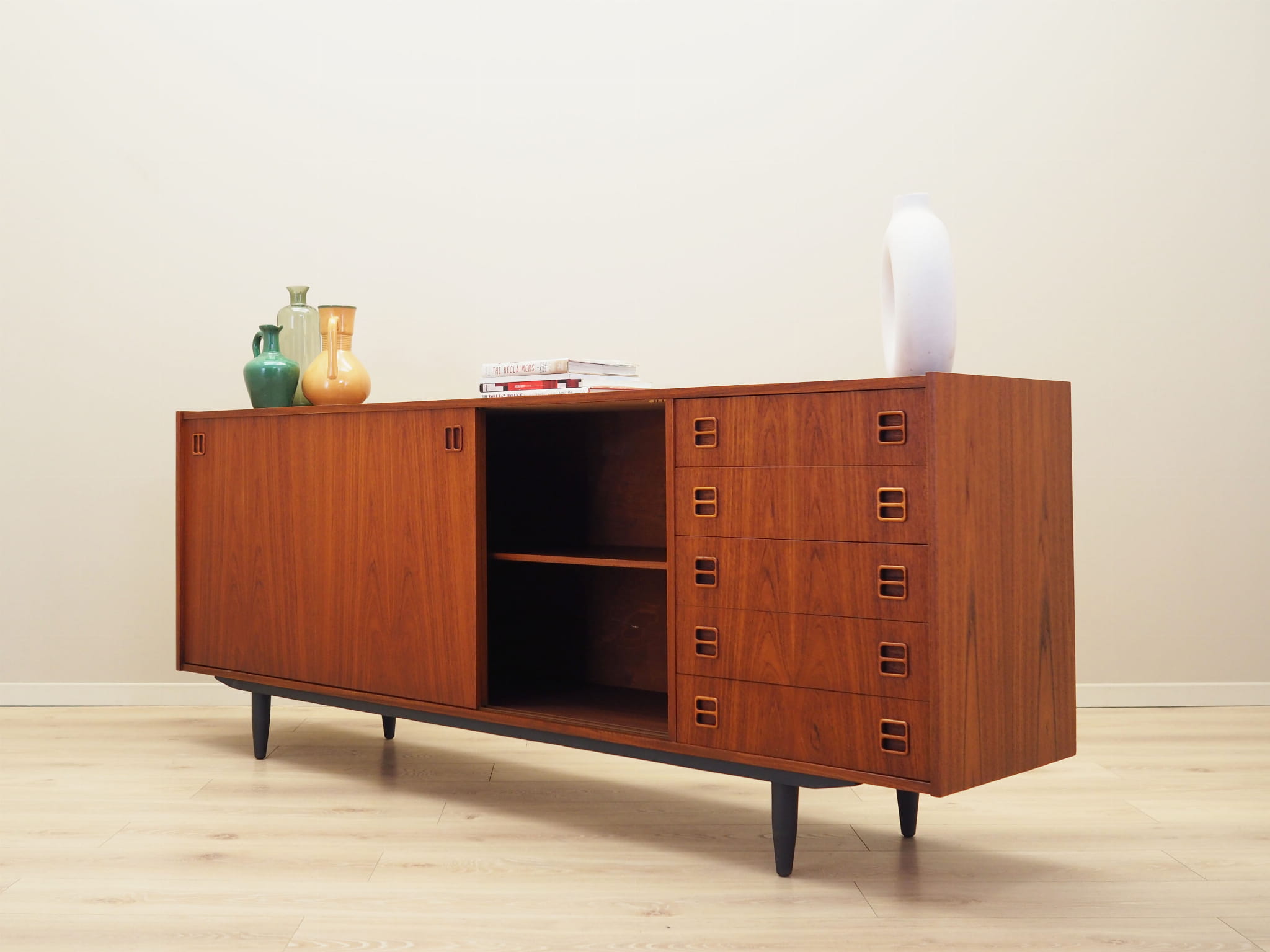 Vintage Sideboard Teakholz Braun 1960er Jahre