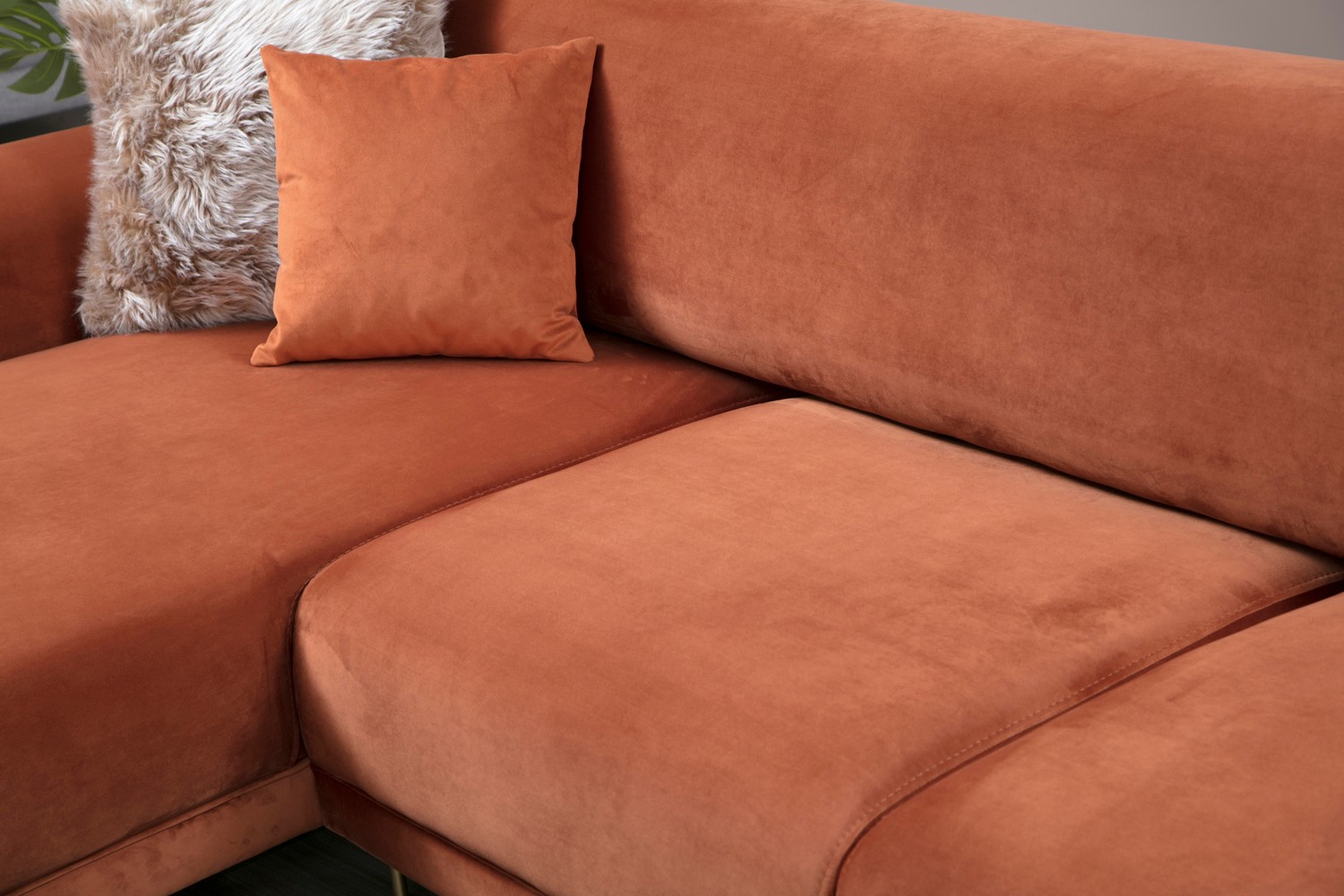 Image Ecksofa Links Braun