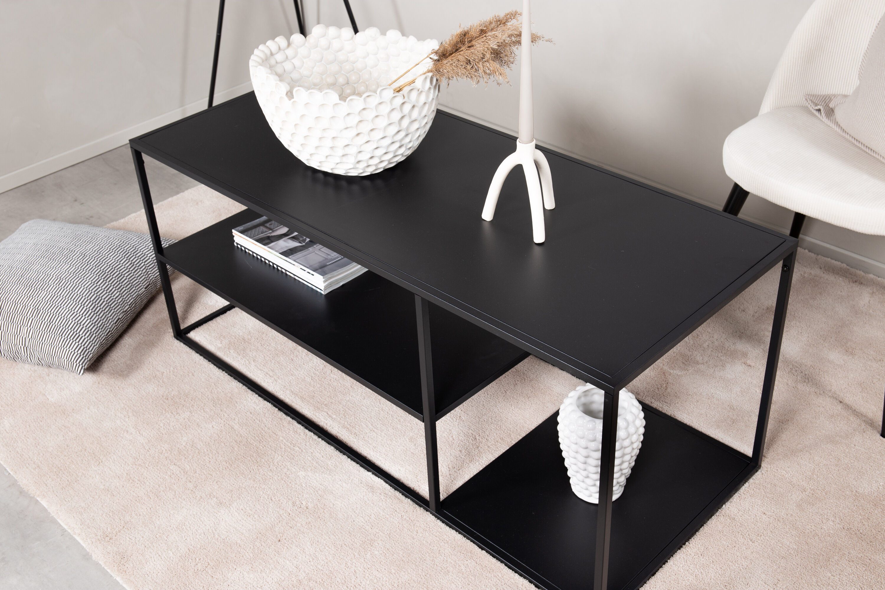 Coffee table Steel Black