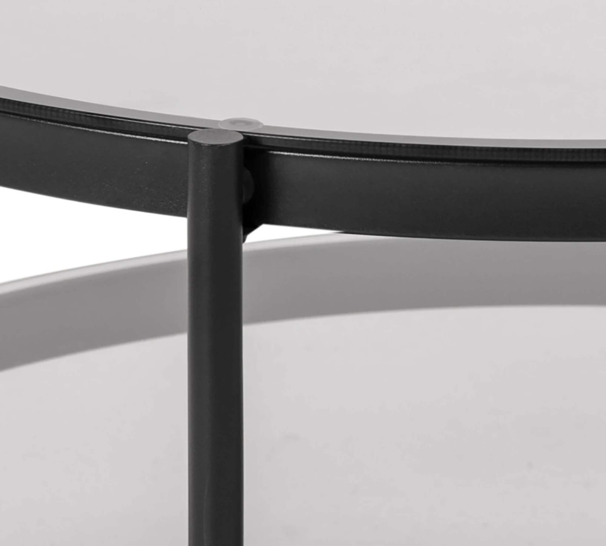 Couchtisch Metall Glas Grau