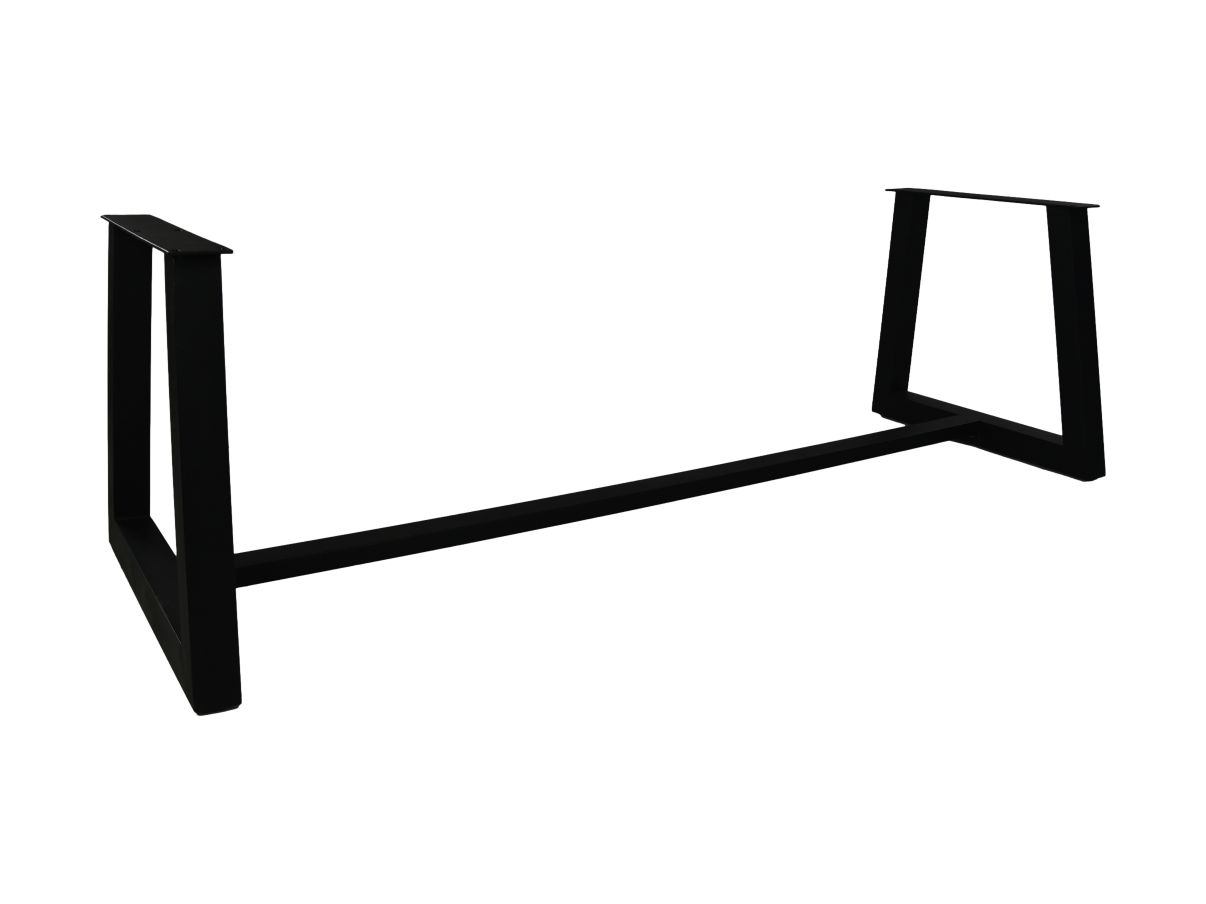 Tischgestell Trapez & Balken Metall Schwarz