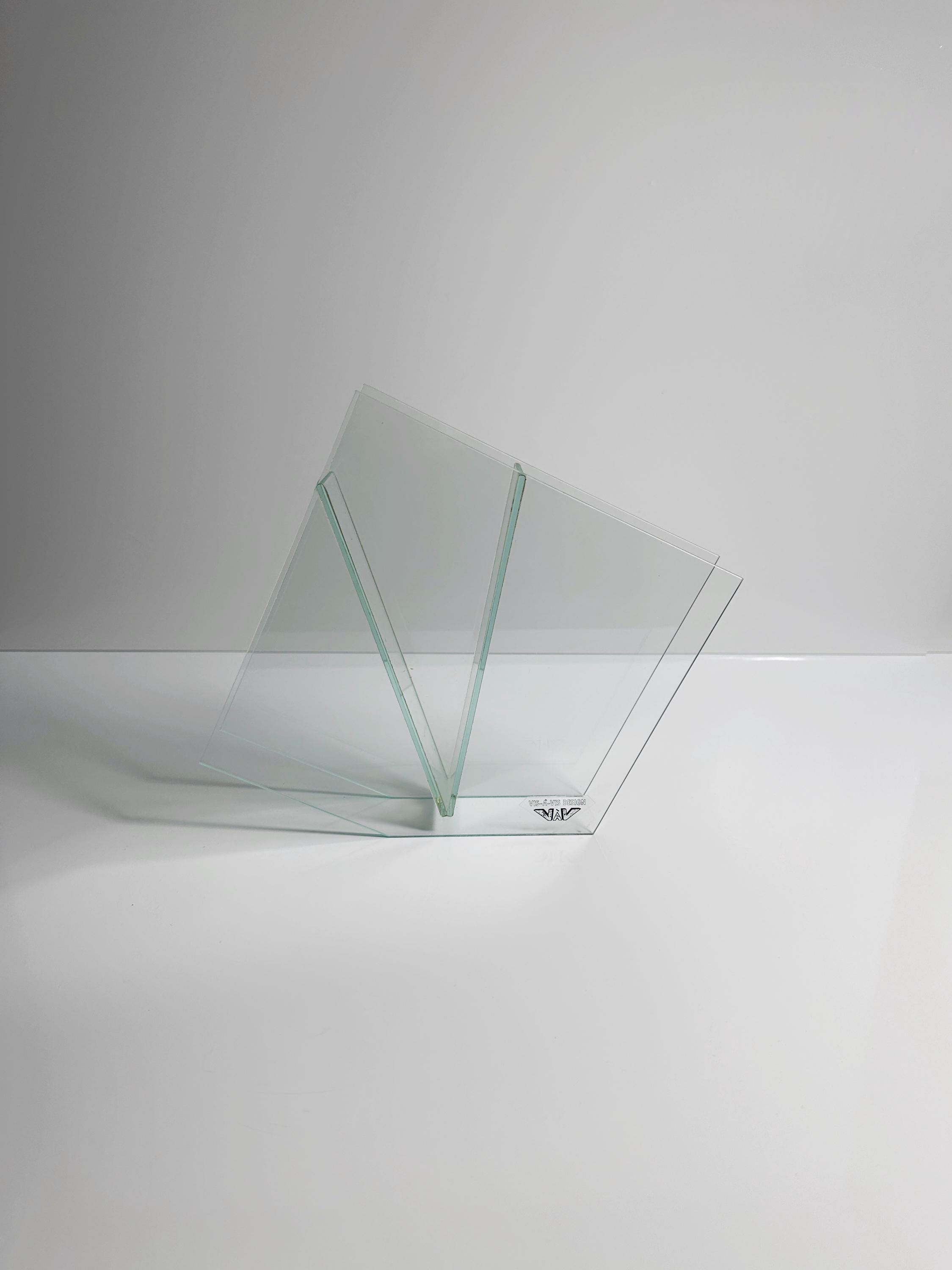 Postmodern Blumenvase Glas 1990er Jahre
