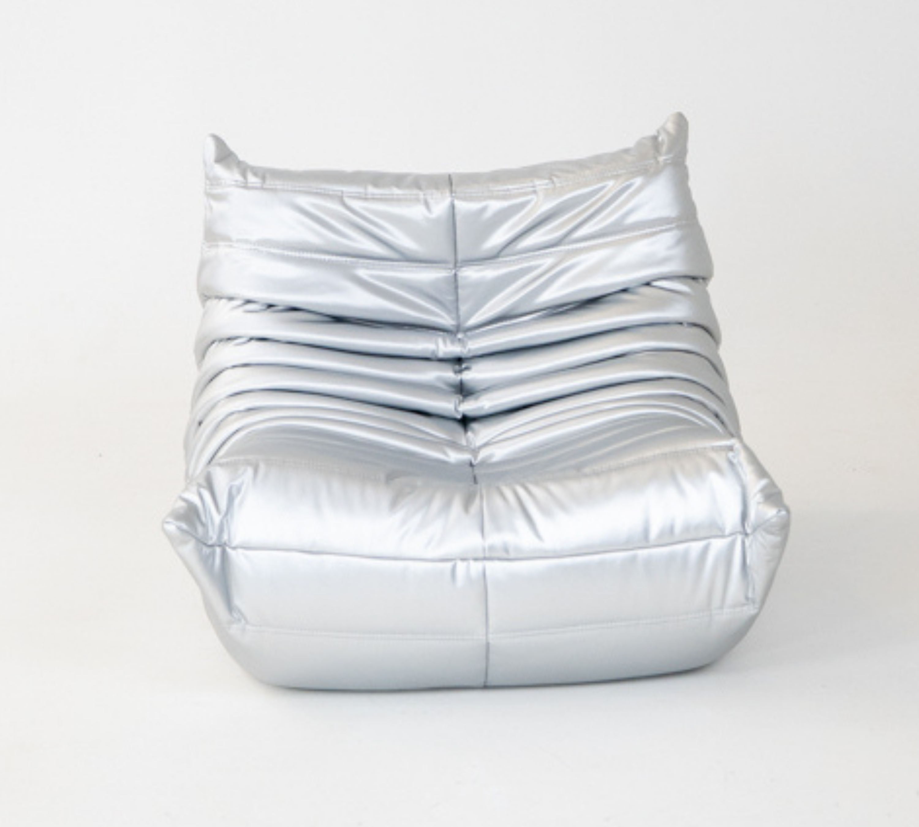 Set Lounge Togo 5 pz. ecopelle grigio spazio