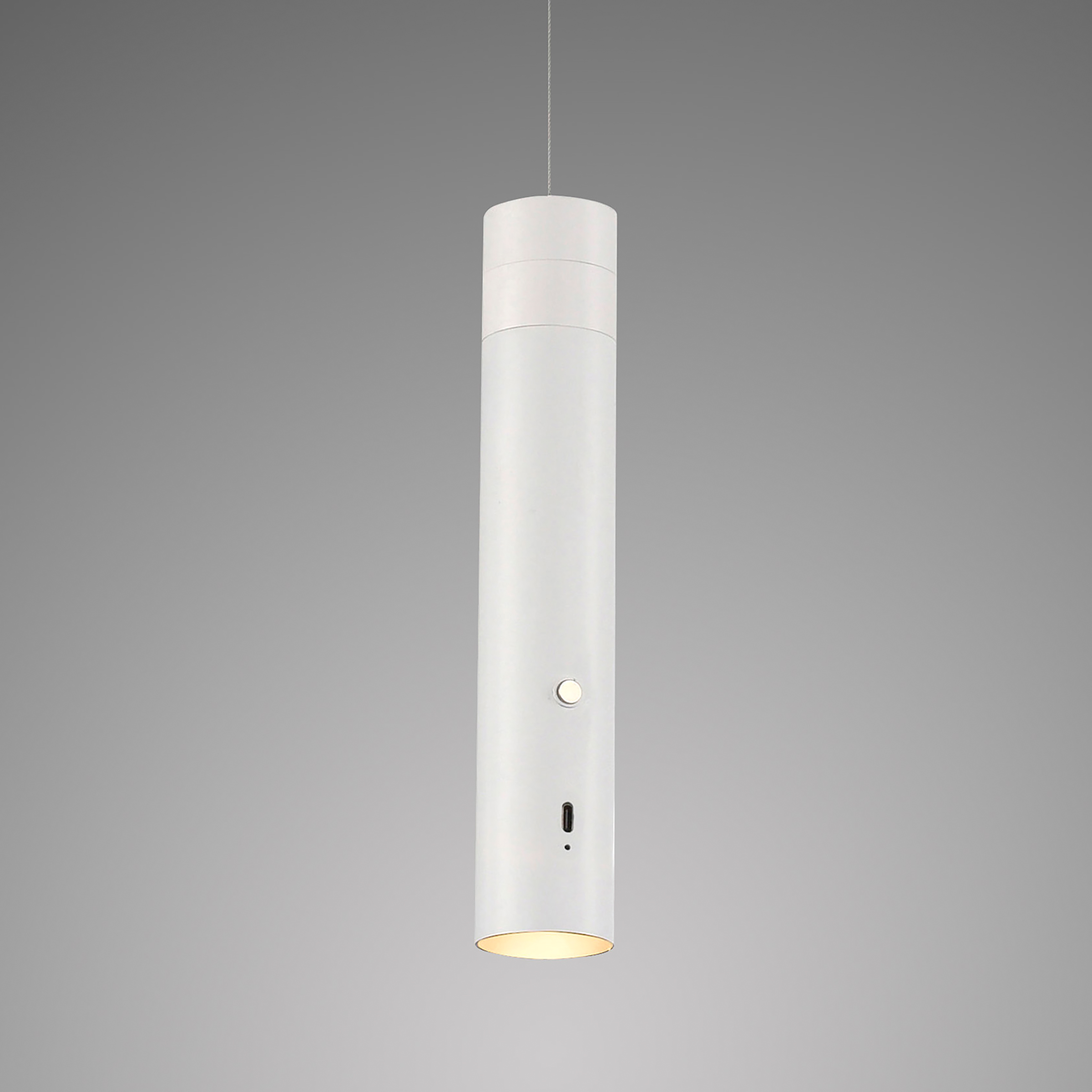 Attach LED pendant luminaire polycarbonate 1-flame