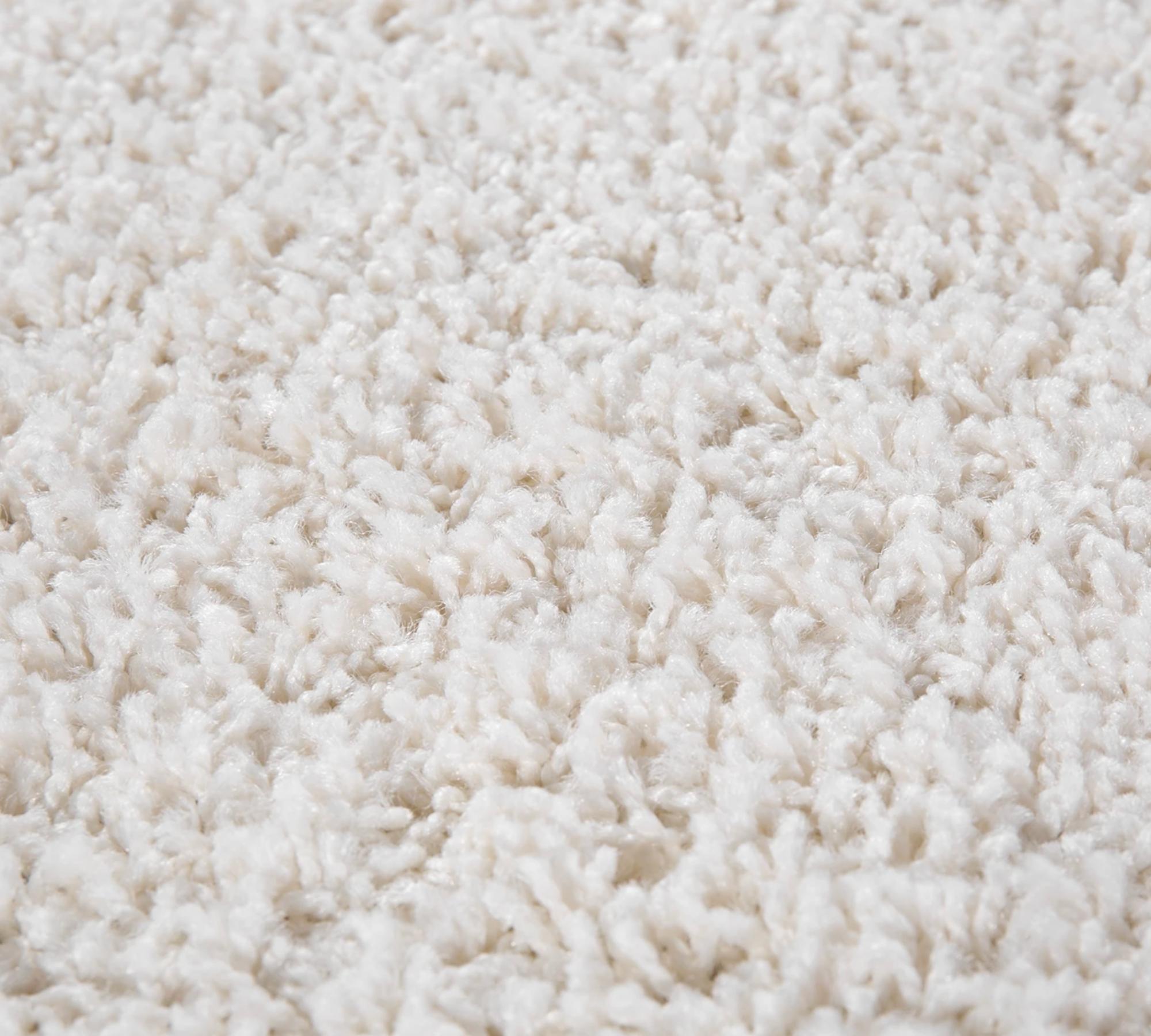Runder Teppich Weiß