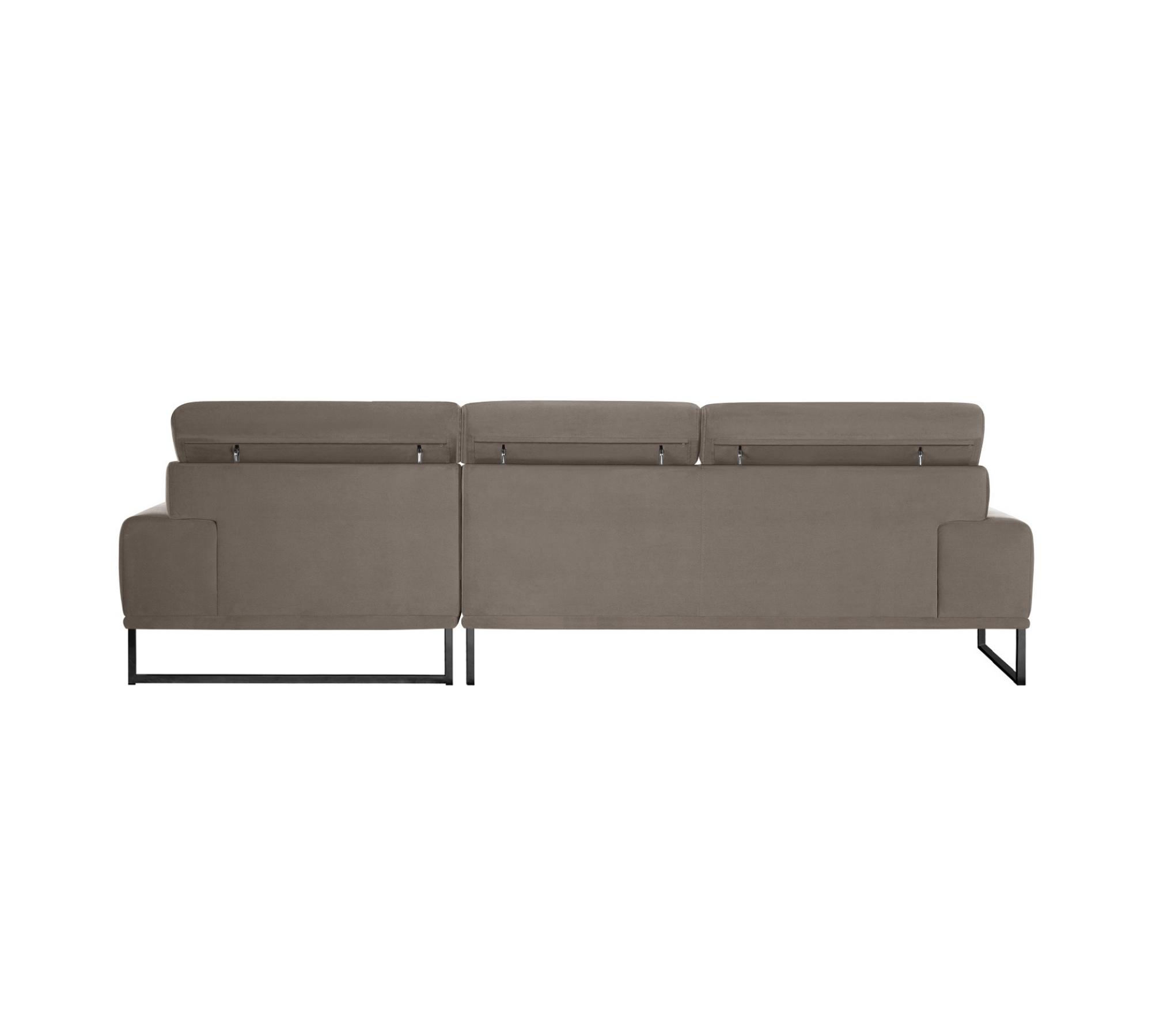 Georgia Sofa Récamiere Rechts Taupe
