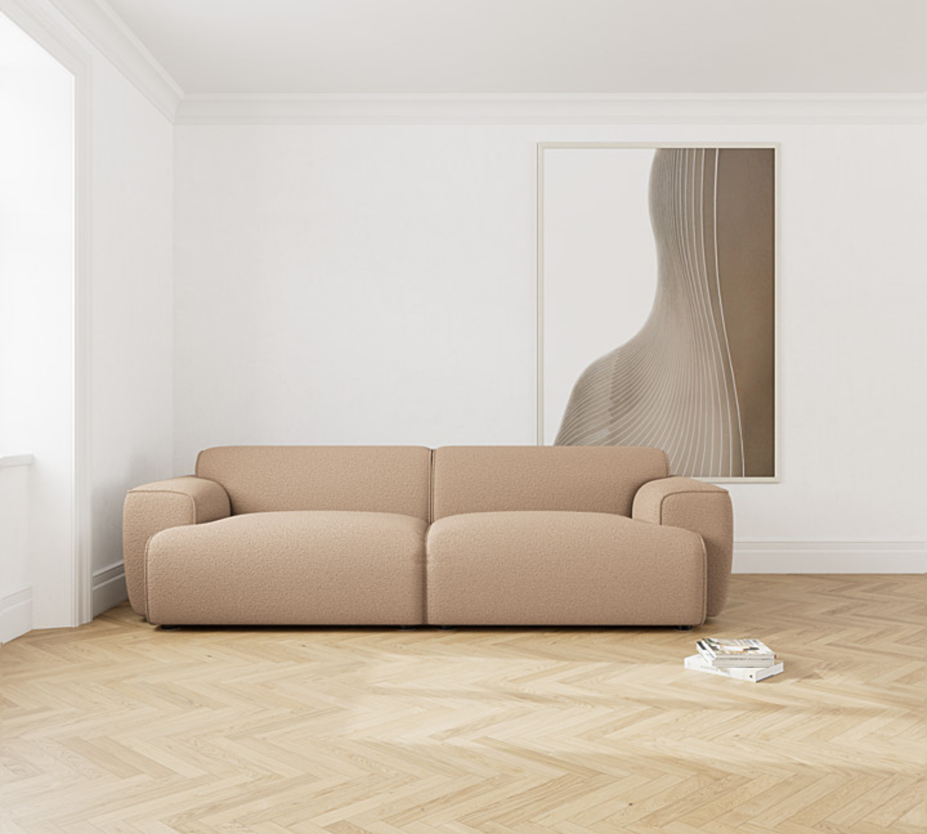 Greta Sofa 3-Sitzer Time Blush