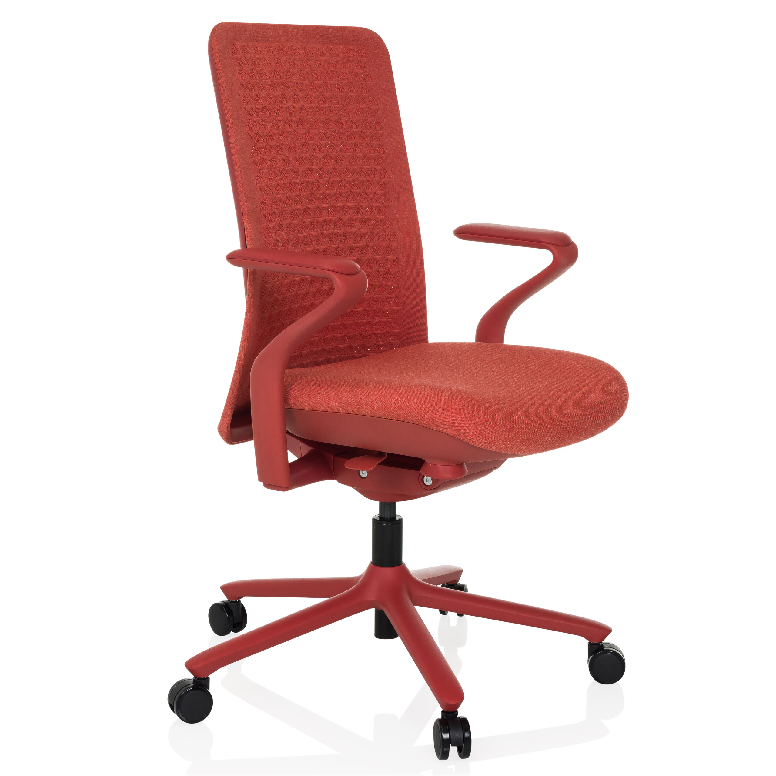 VERVIO Bürostuhl Netzstoff Rot