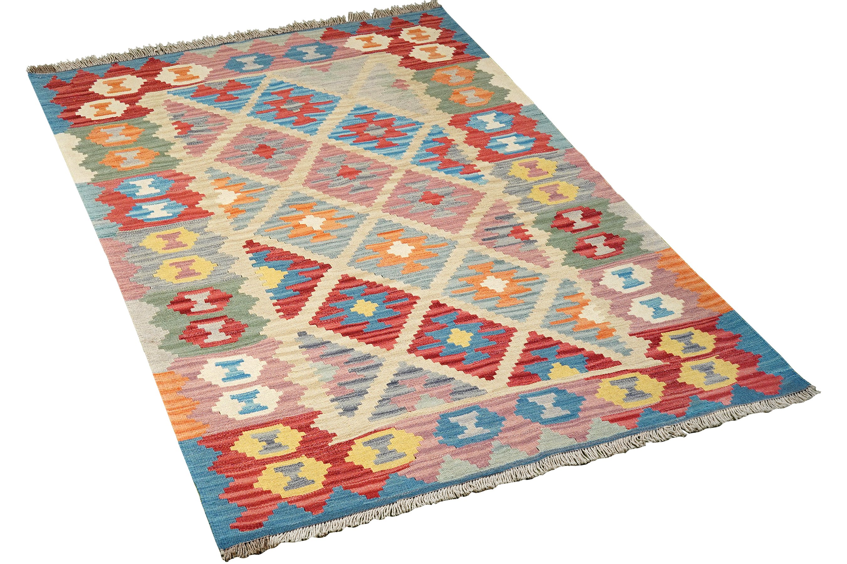 Kilim Gashgai Teppich Mehrfarbig