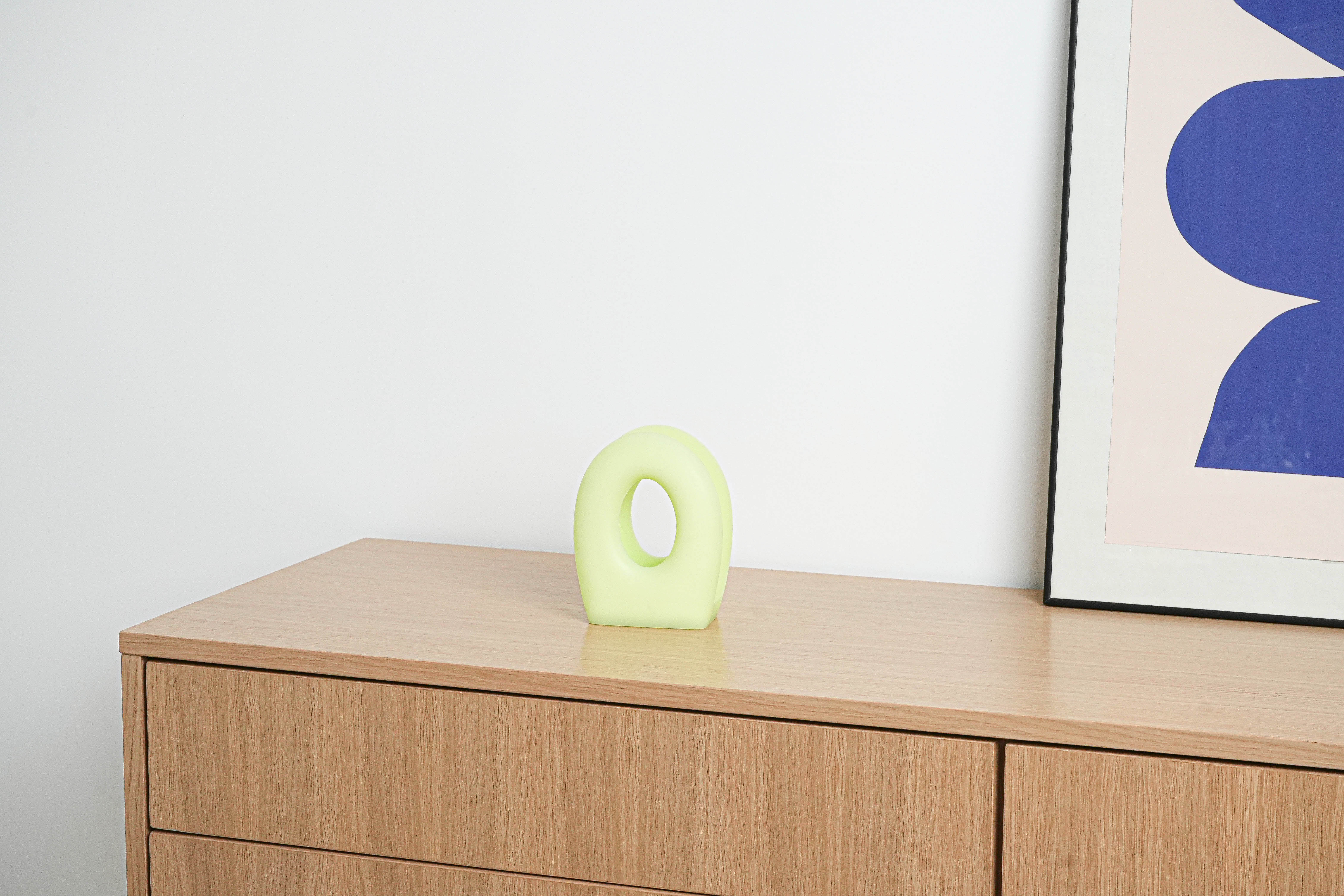 Newspaper-/Handkerchief holder Turquoise 1970s