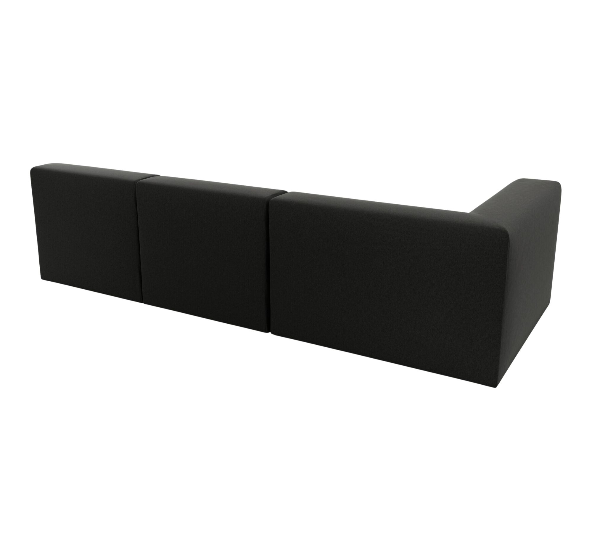 Pyllow Sofa 3-Sitzer Feingewebe Anthrazit
