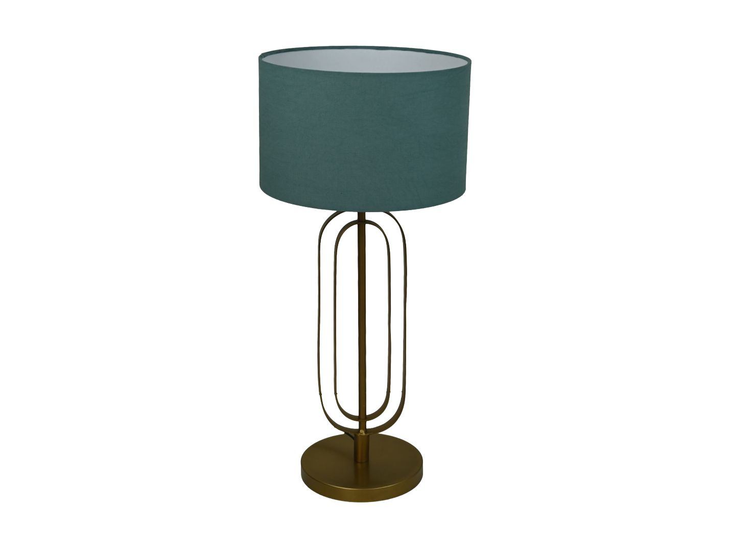 Runder Lampenschirm Baumwolle Blau