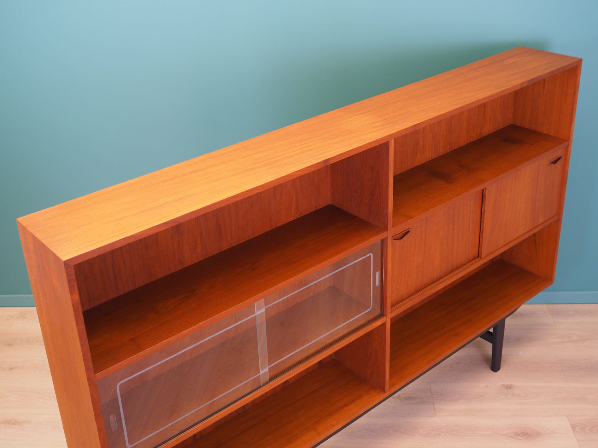 Vintage Bookshelf Teak Brown 1970s