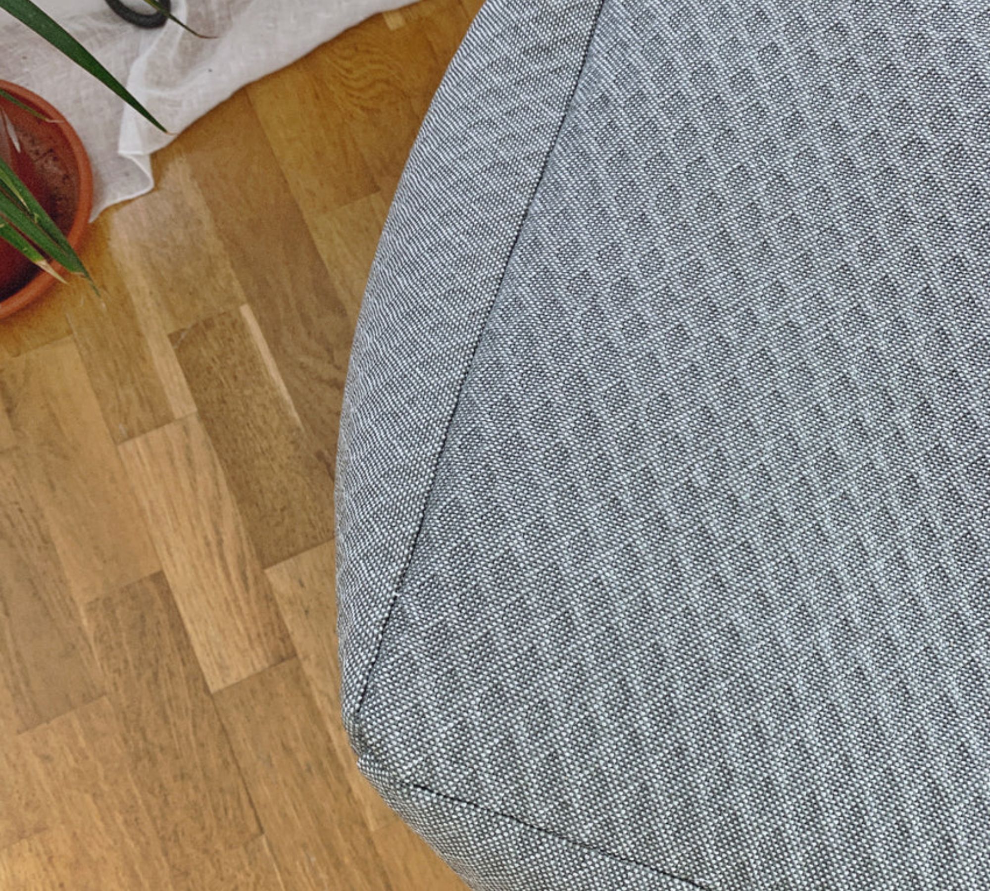 Pantel Pouf Polyester Grau