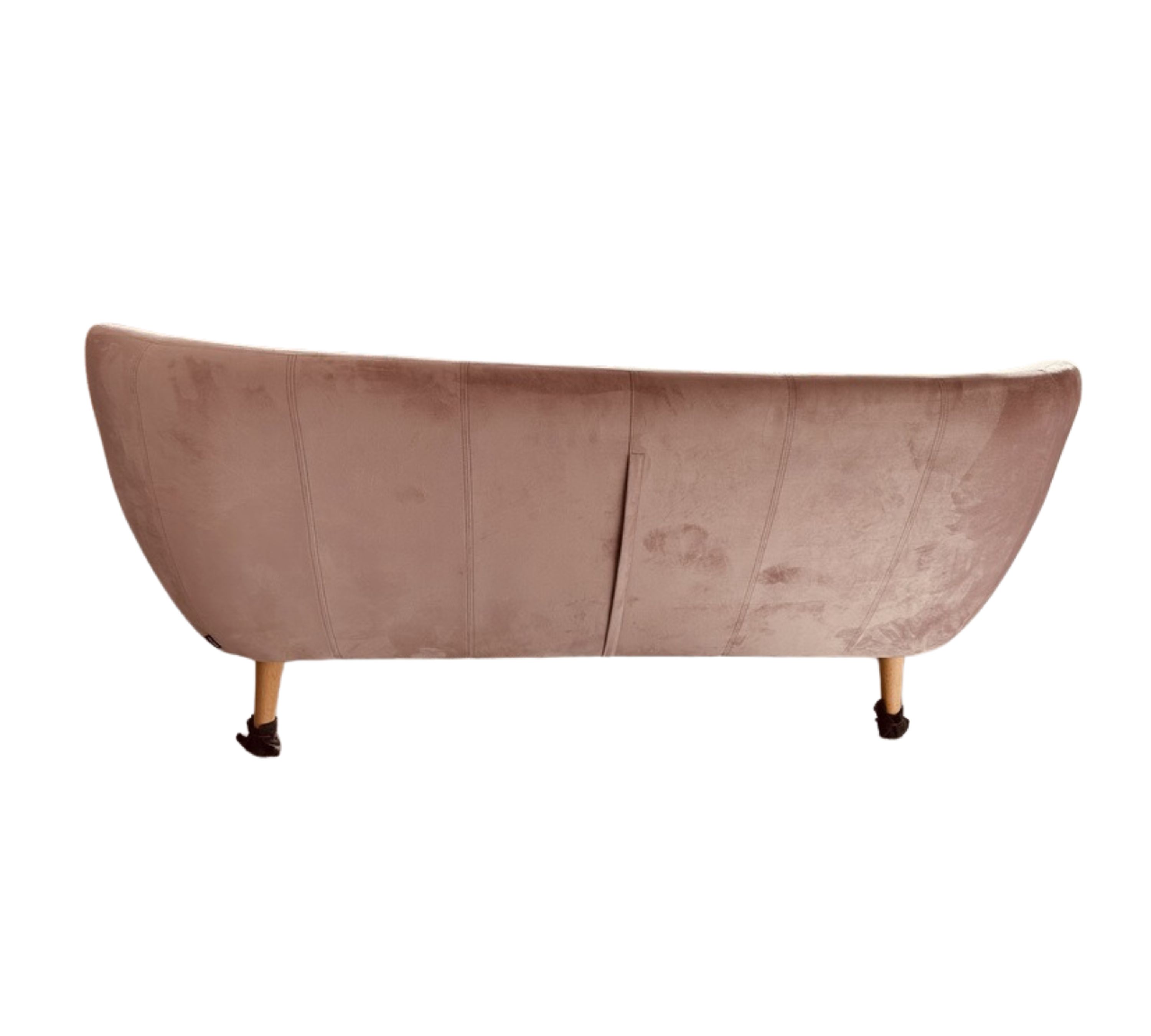 Anne Sofa 3-Sitzer Velour Lux Vintage Rosa