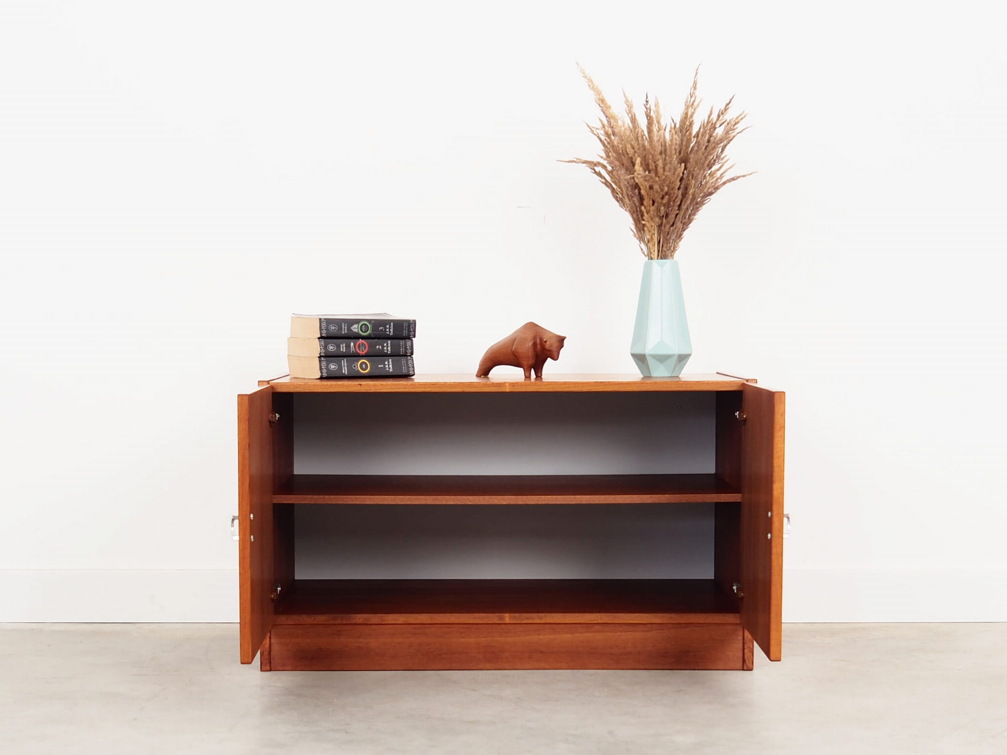 Vintage Schrank Teakholz Braun 1970er Jahre