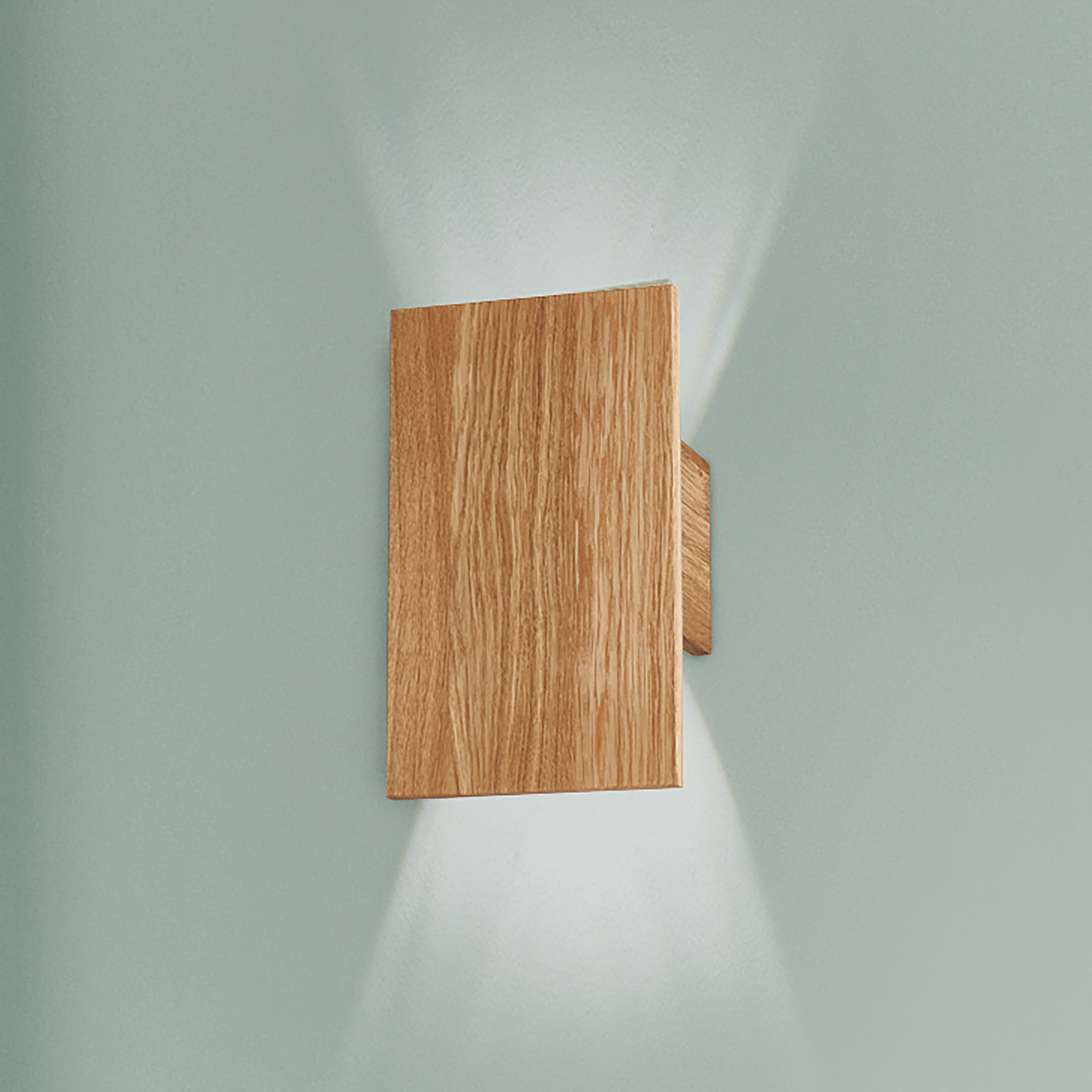 Shine 4-light LED wall light Wood Panel