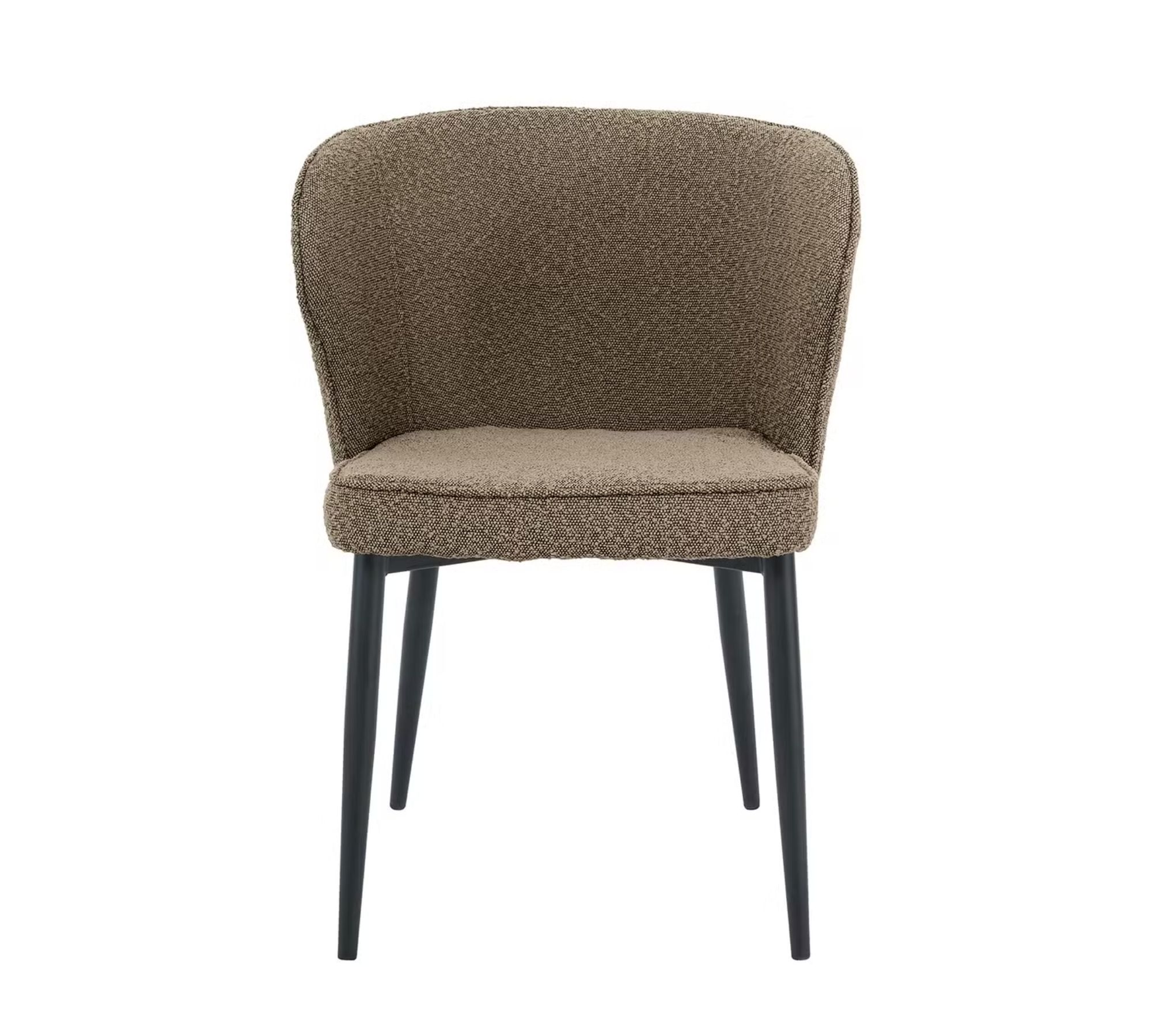 2x Upholstered chair textile taupe