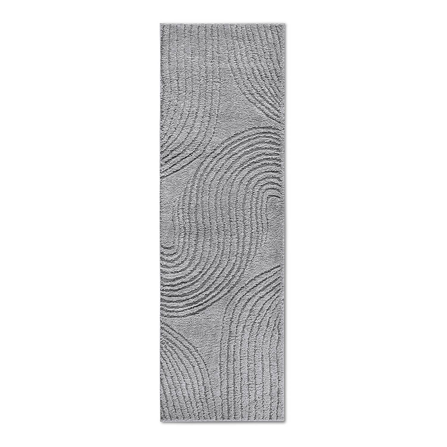 Pigment Läufer Polyester Hellgrau