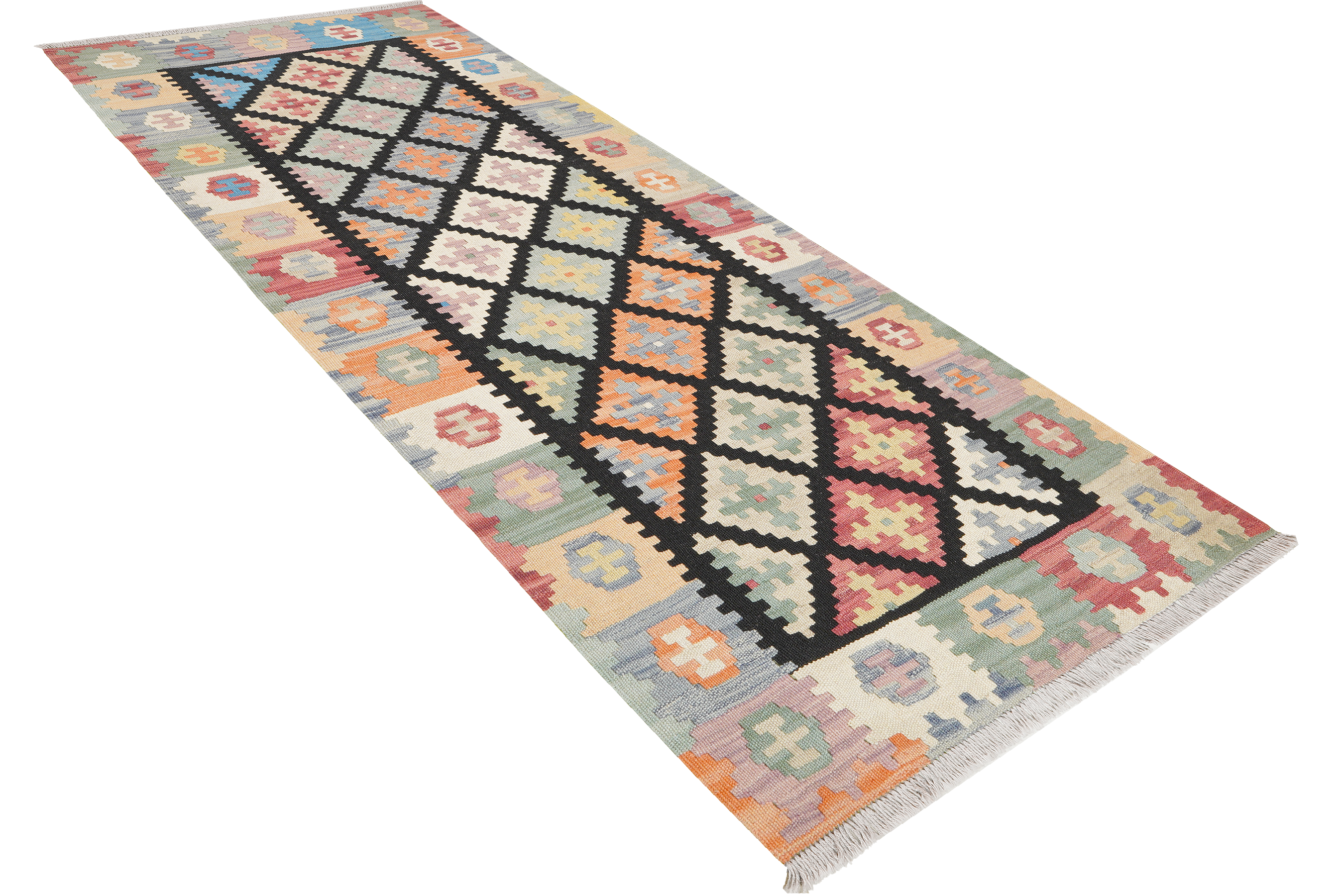 Kelim Gashgai Wool Multicolored