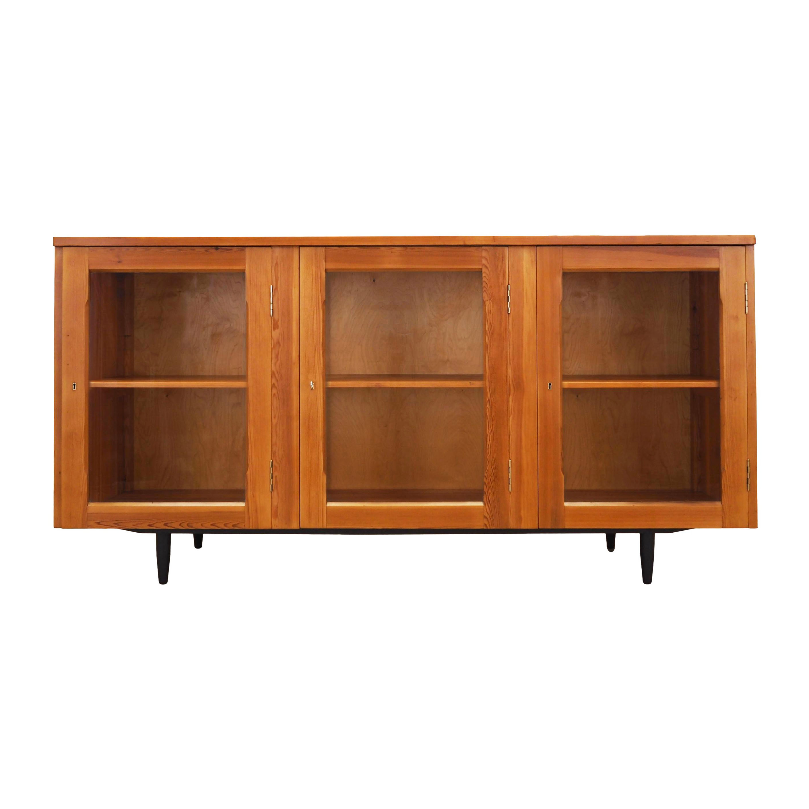 Vitrine Kiefernholz 1980er Jahre