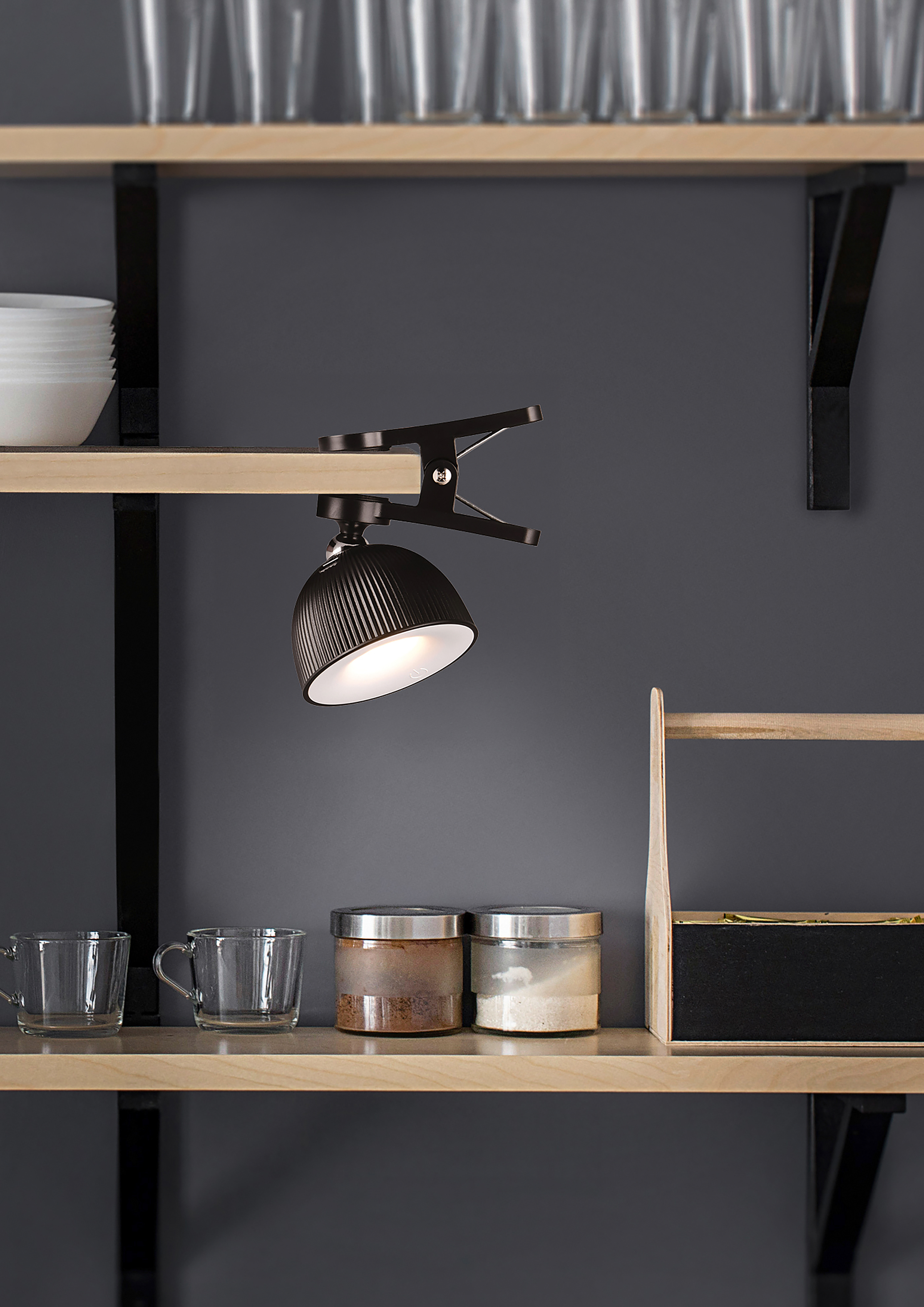 Maxima LED table lamp Plastic Black 1-flame