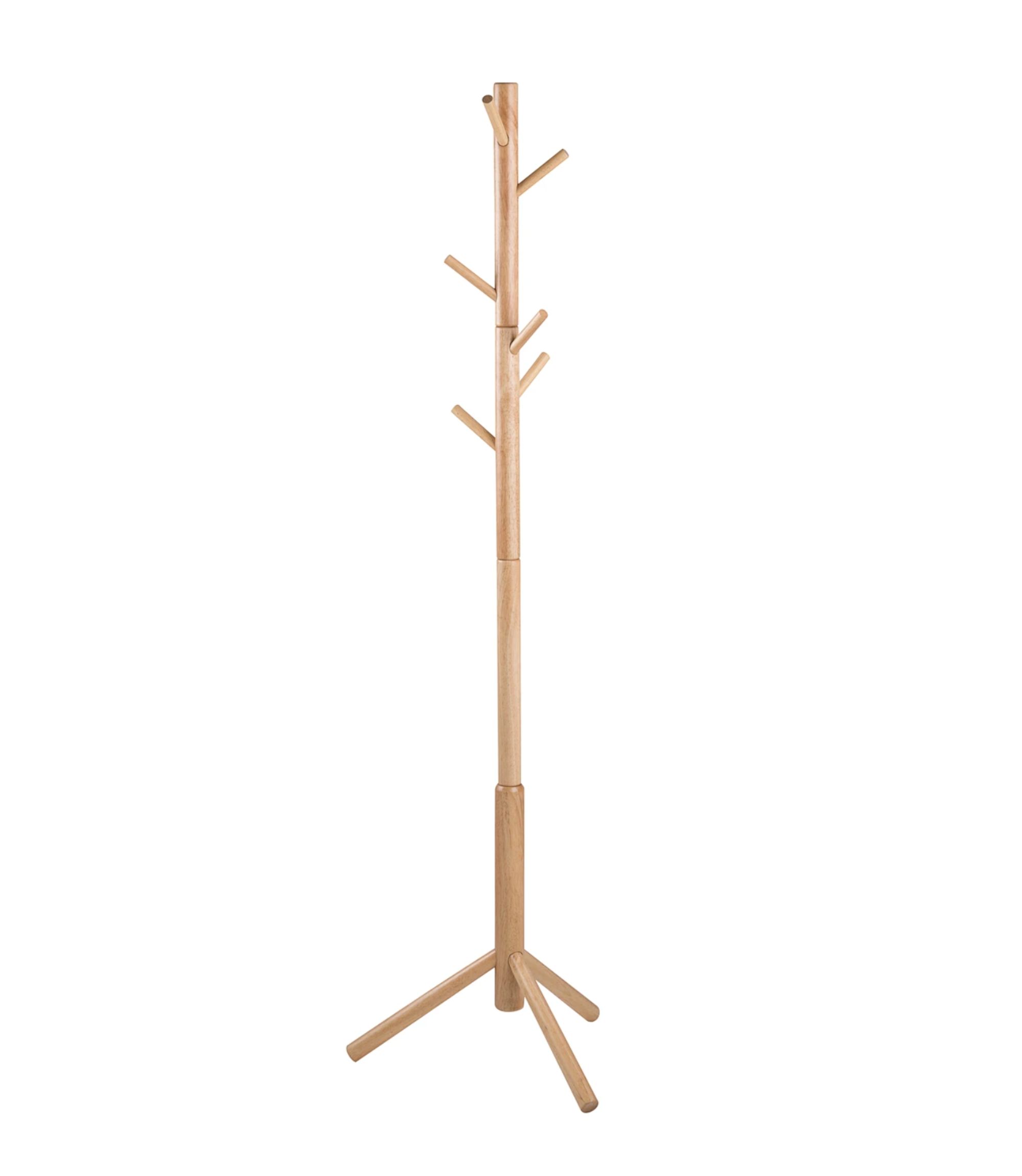Coat rack Vind Rubber tree solid Rubber tree