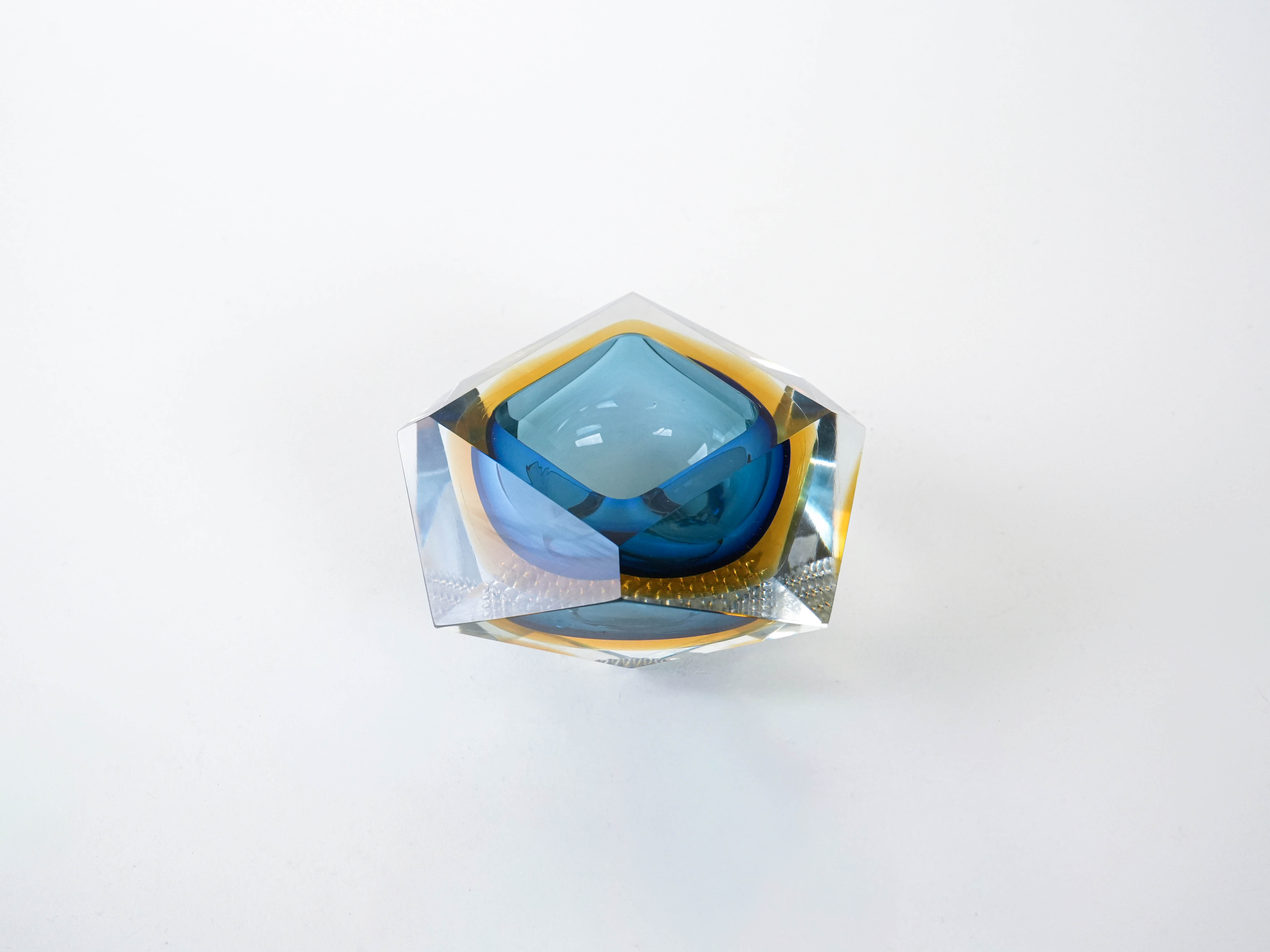 Bowl Murano glass Multicolored 1960s