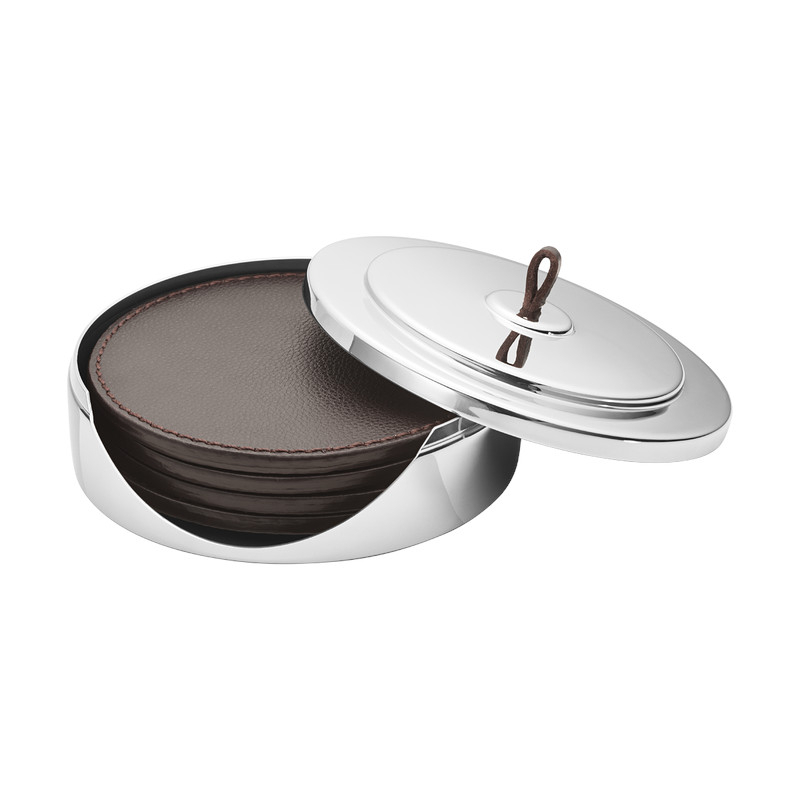 Manhattan Untersetzer-Set Silber