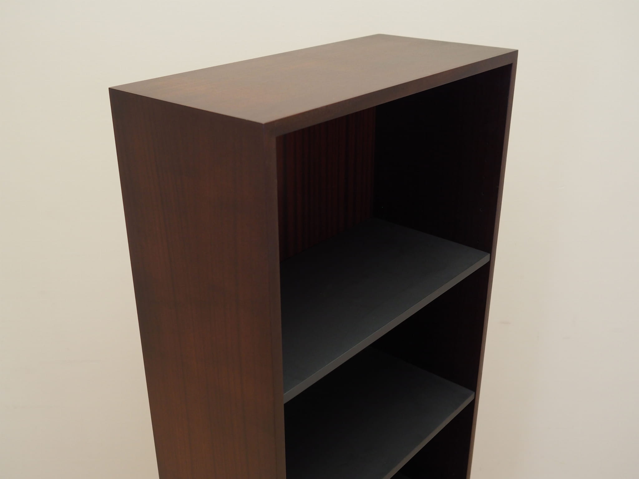 Bücherregal Mahagoni Schwarz 1970er Jahre