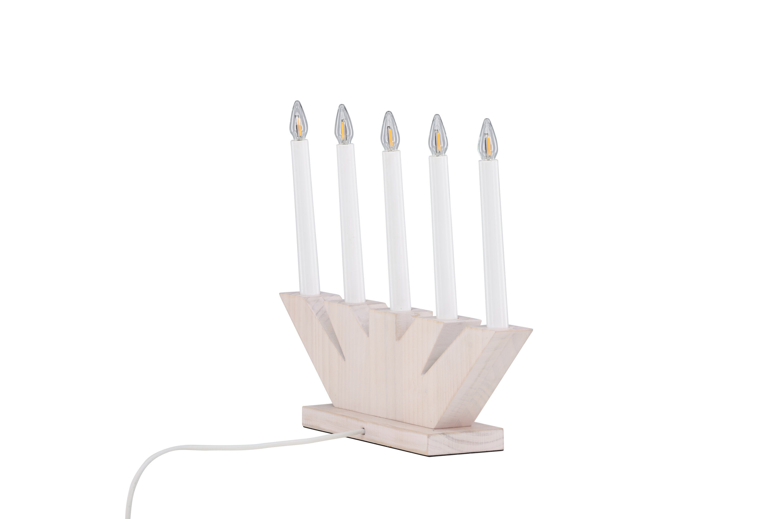 Verbier Table lamp Whitewash Pine