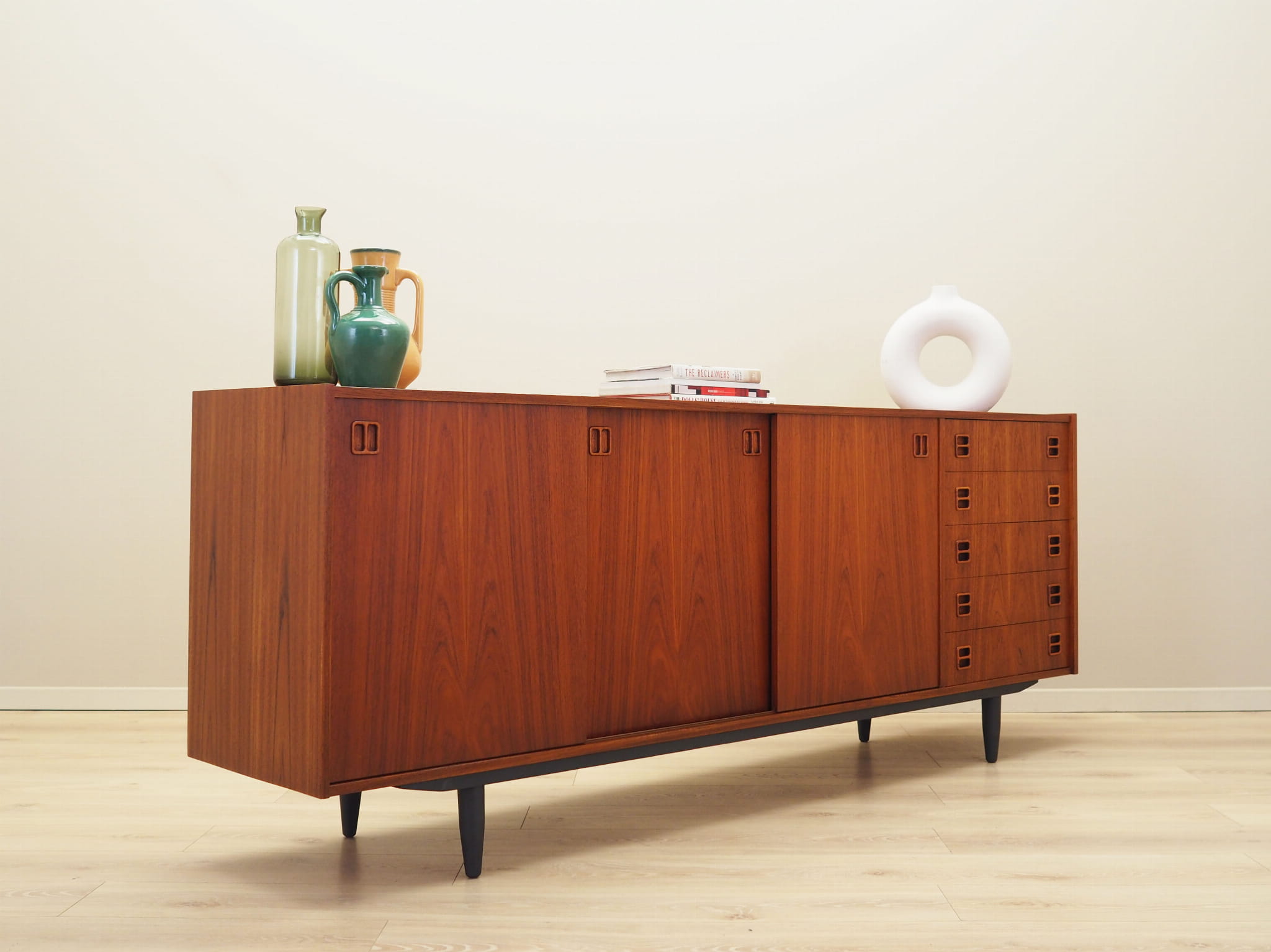 Vintage Sideboard Teakholz Braun 1960er Jahre