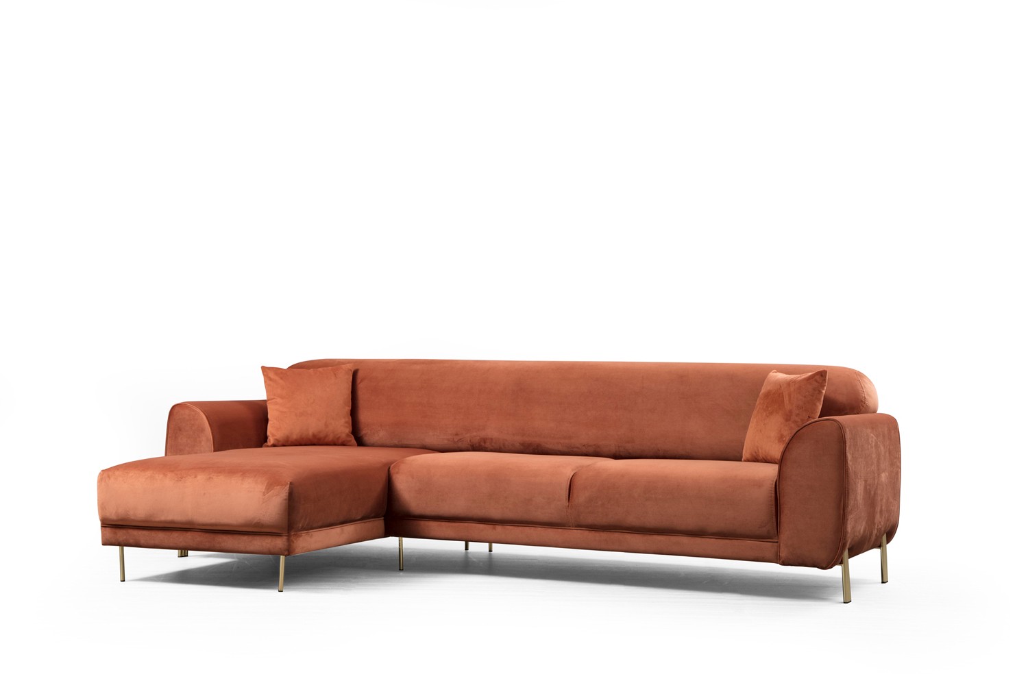 Image Ecksofa Links Braun