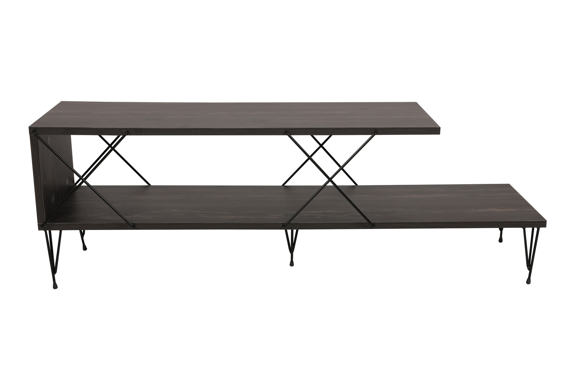 Street Lowboard Holzfurnier Dunkelbraun