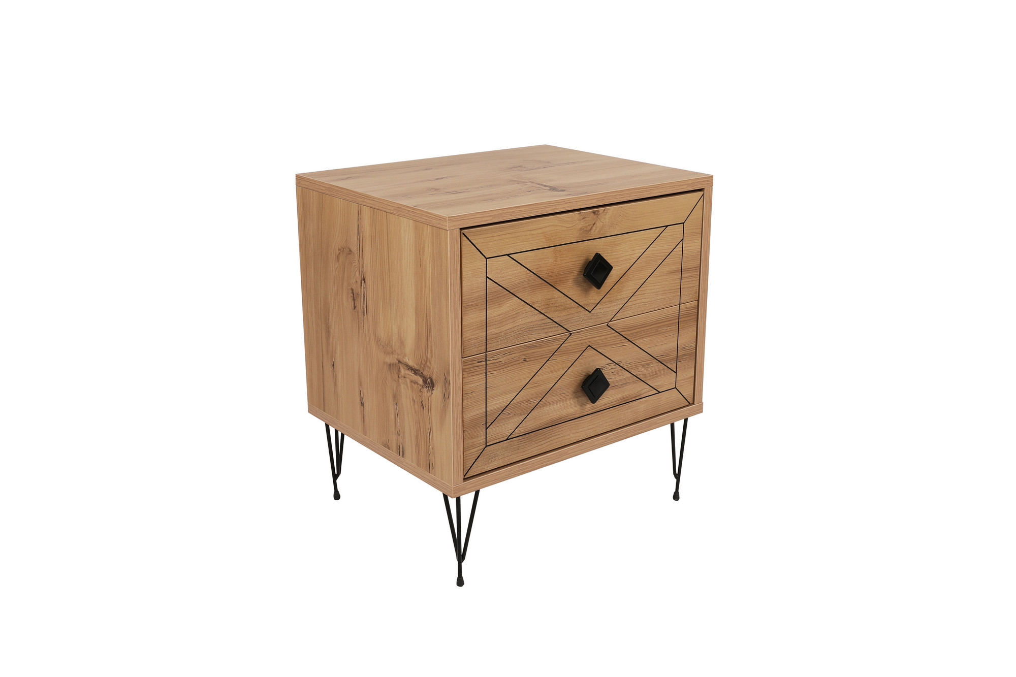 Luna bedside table Wood veneer