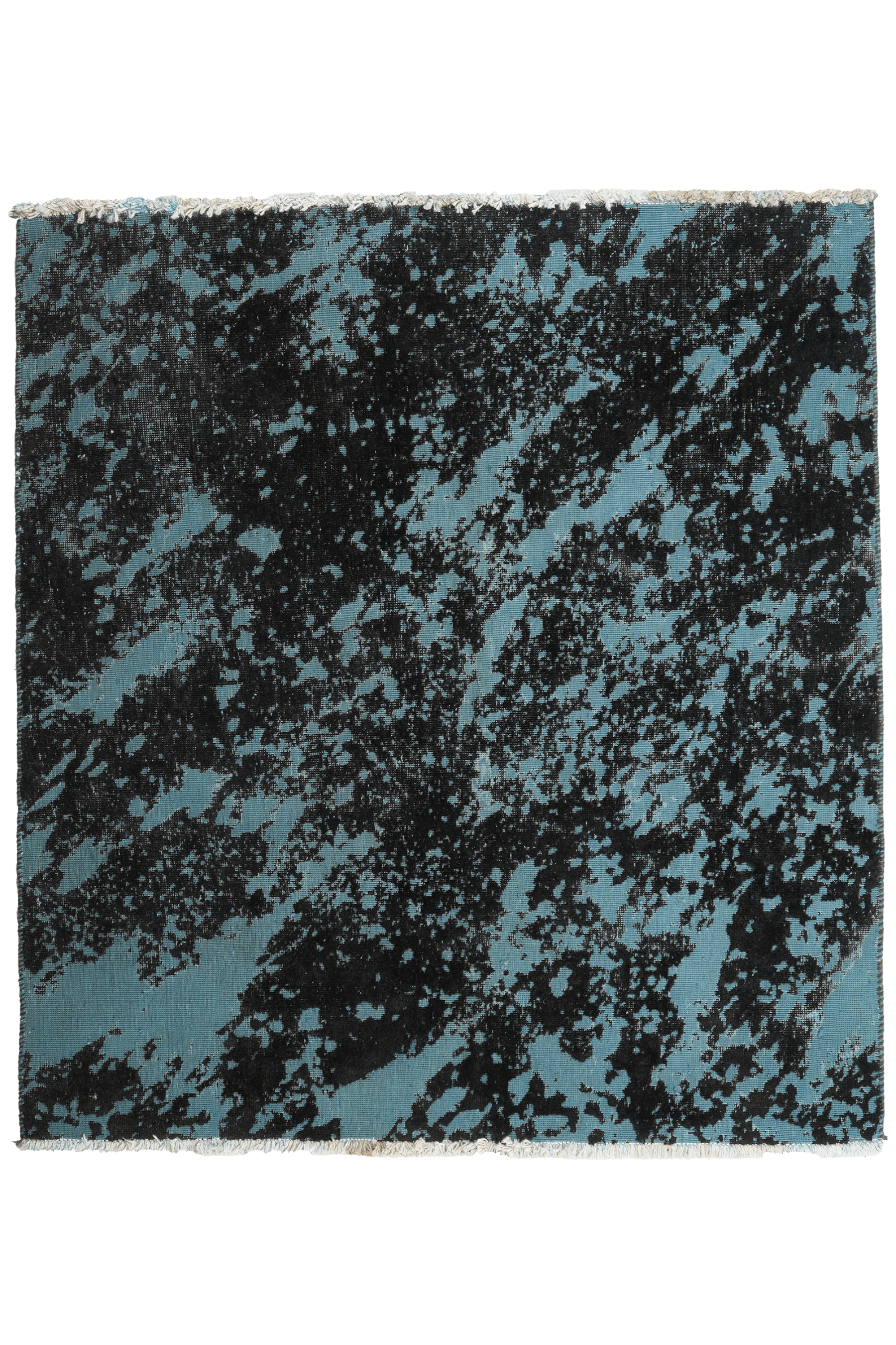 Vintage Teppich Wolle Mehrfarbig