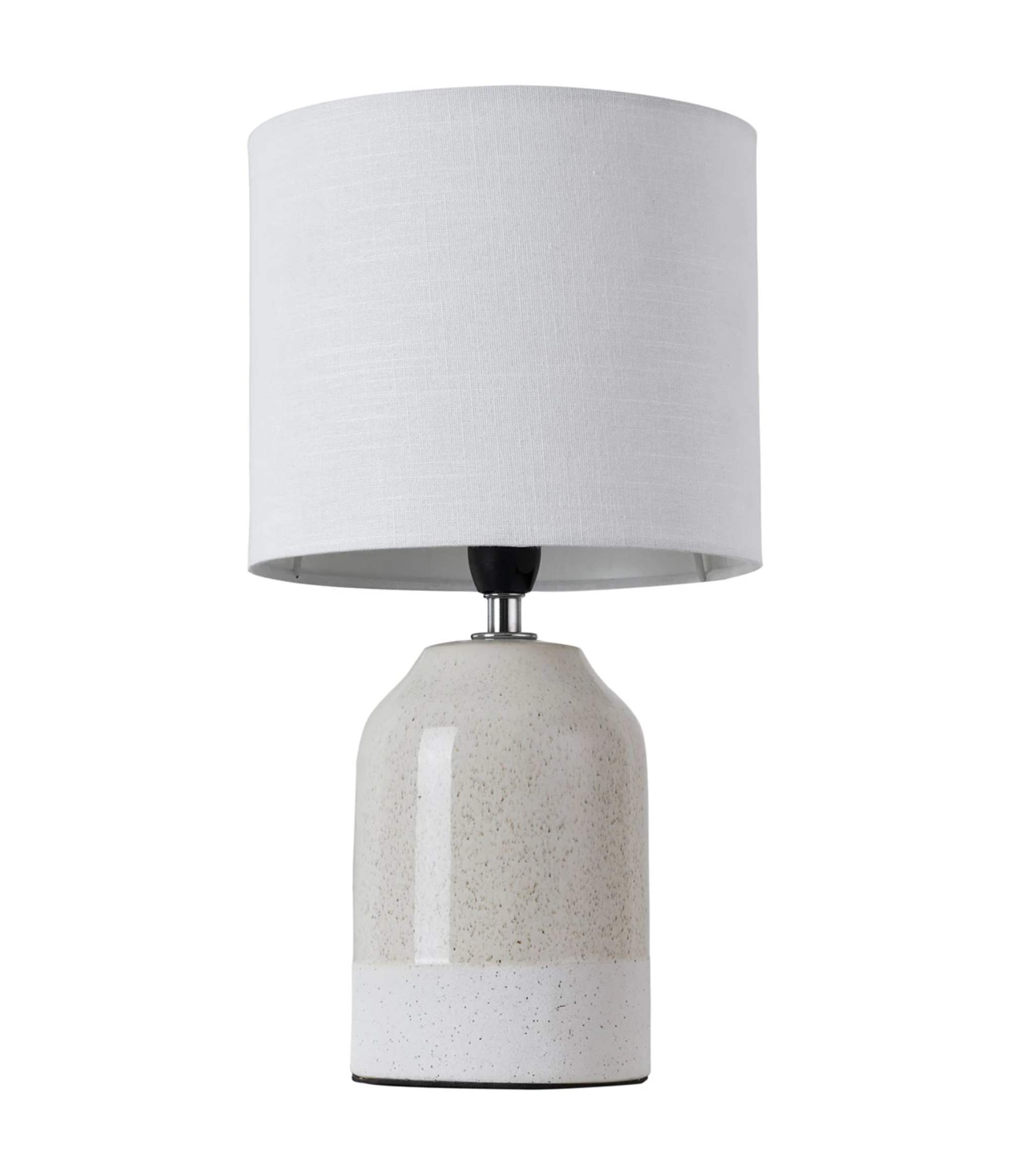 Table lamp 1-flame mixed fabric ceramic